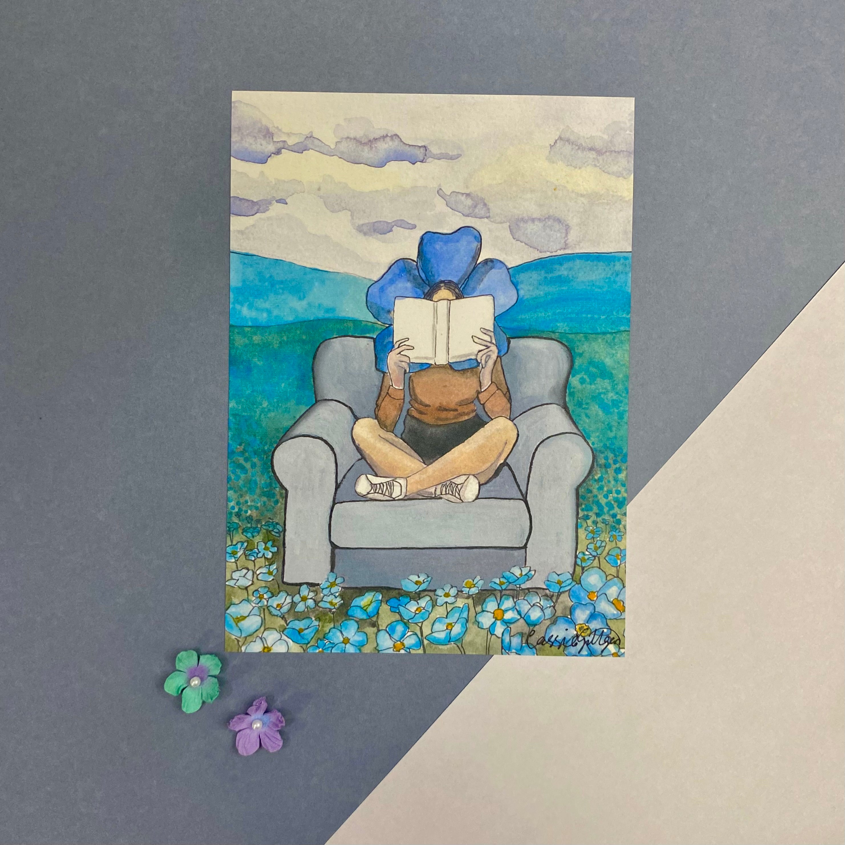 Forget Me Not Art Print