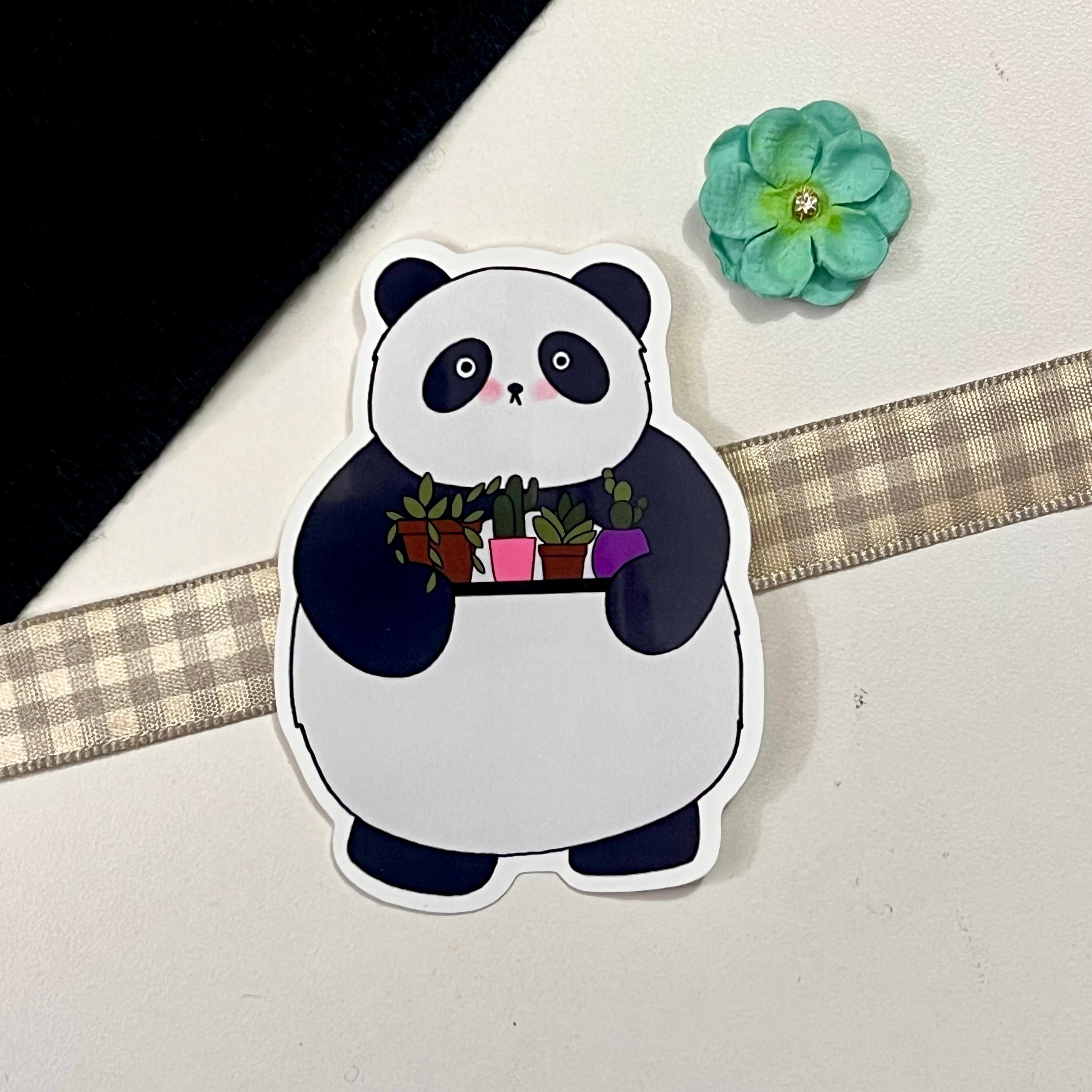 Bonsai the Panda Single Vinyl Sticker