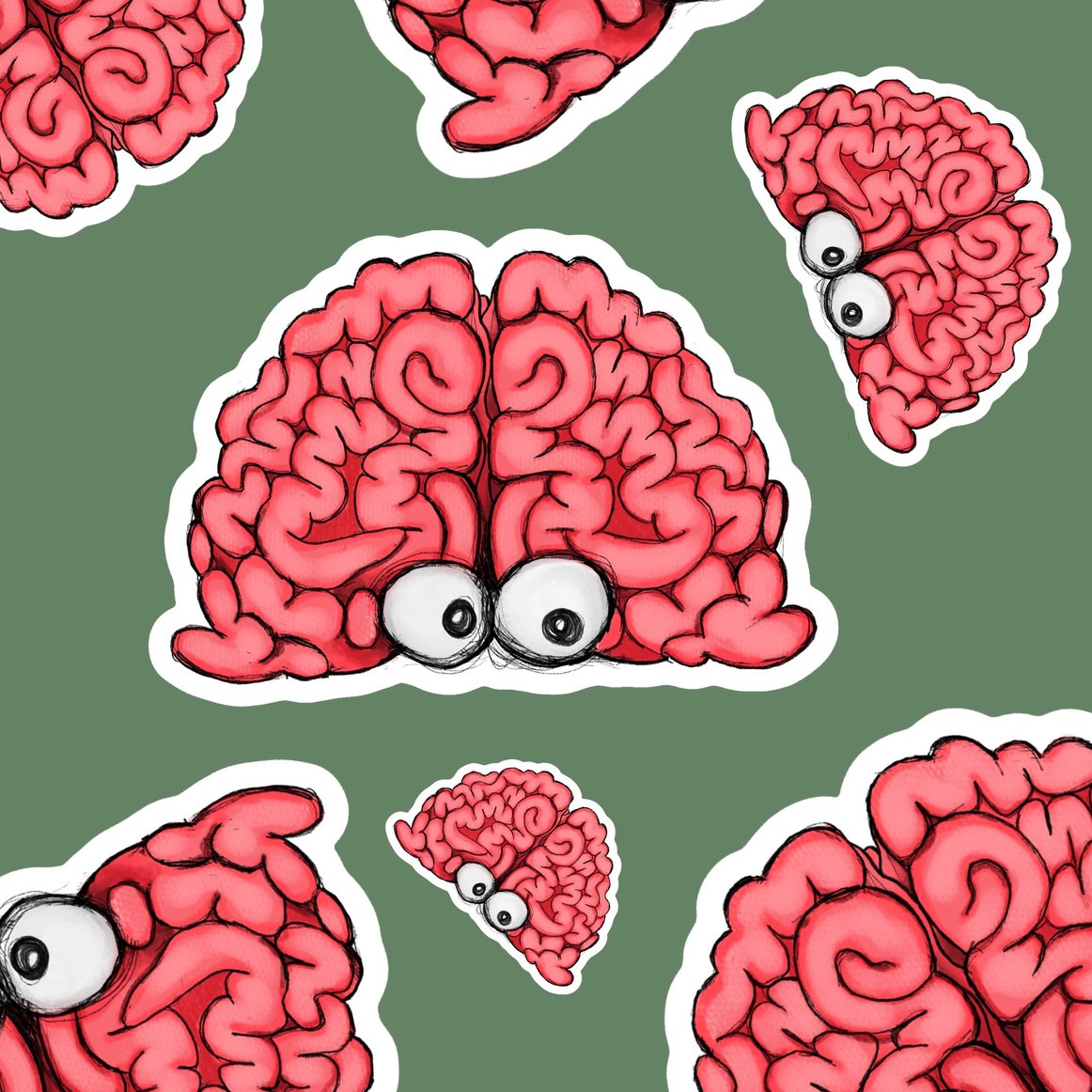 Brian the Brain Single Vinyl Sticker