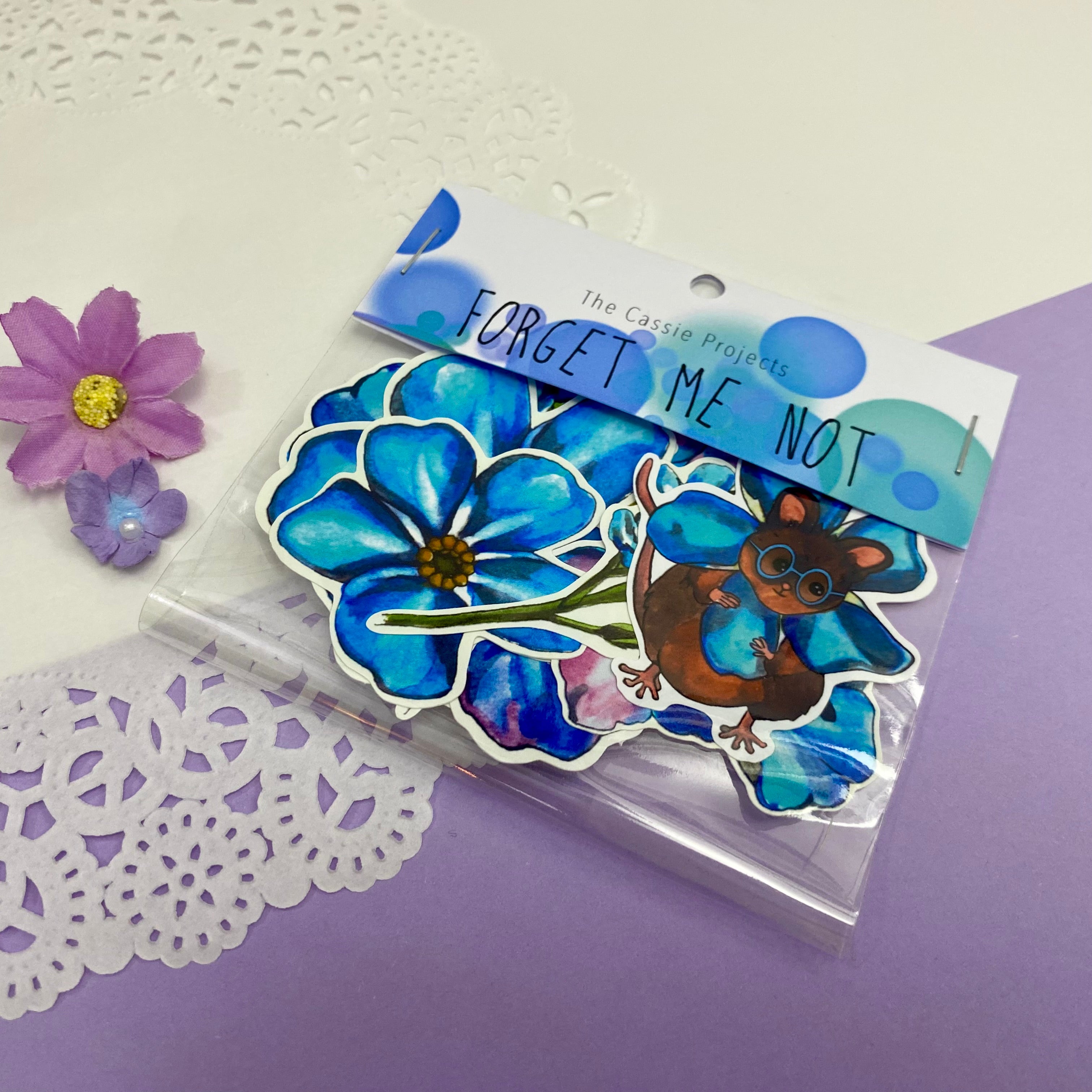 Forget Me Not Vinyl Sticker Bundle