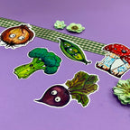 Dark Vegetables Vinyl Sticker Bundle
