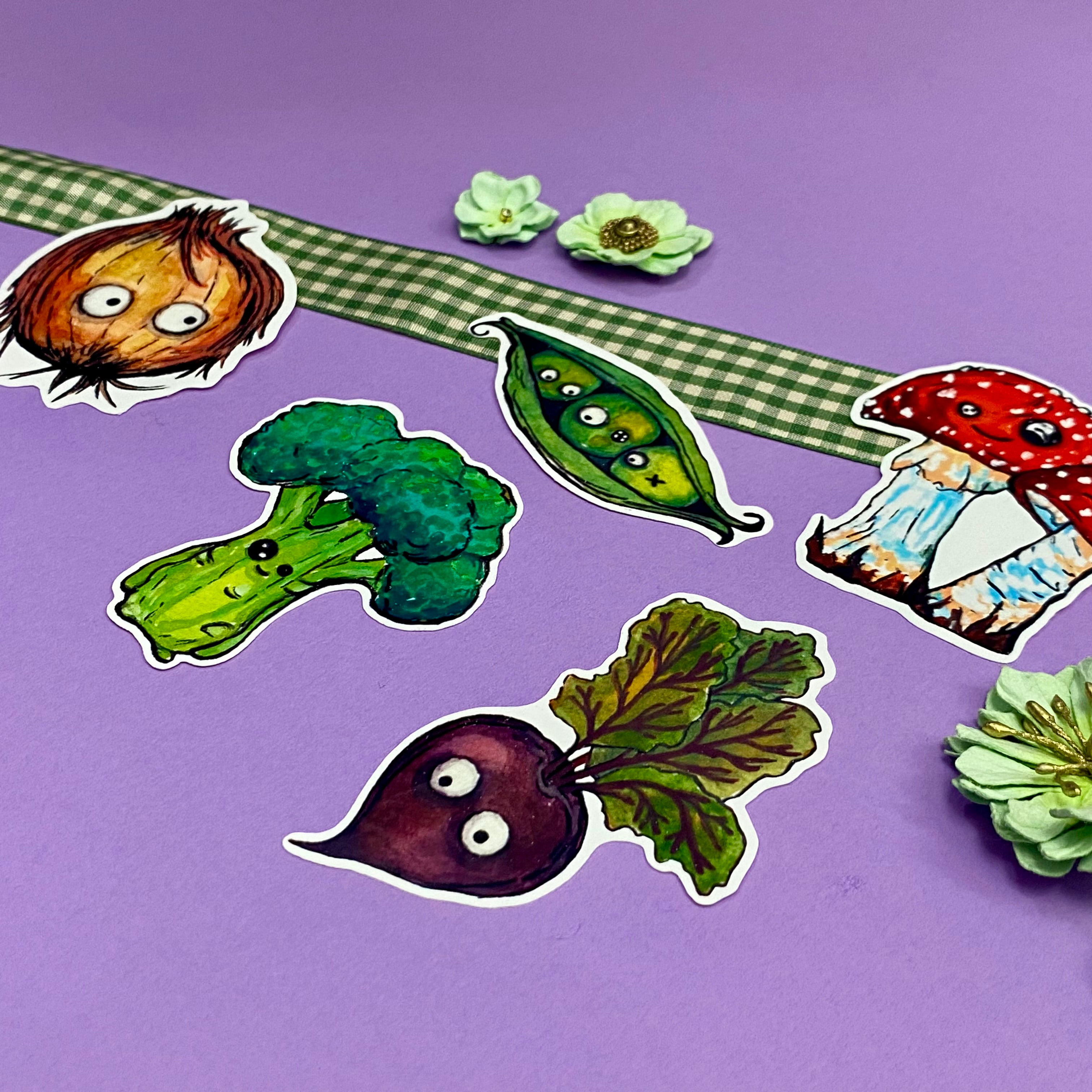 Dark Vegetables Vinyl Sticker Bundle