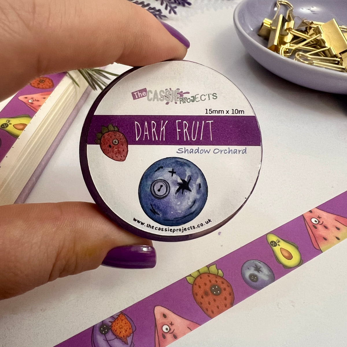 Dark fruit: Shadow Orchard Washi Tape