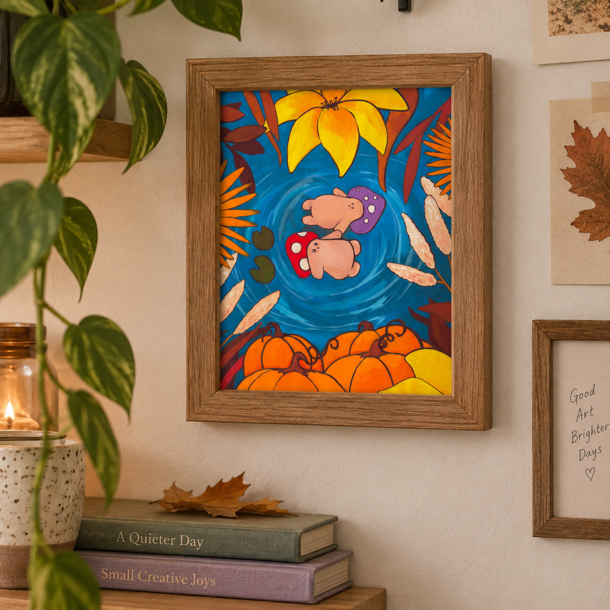 The Secret Autumn Drift Art Print 5x7”