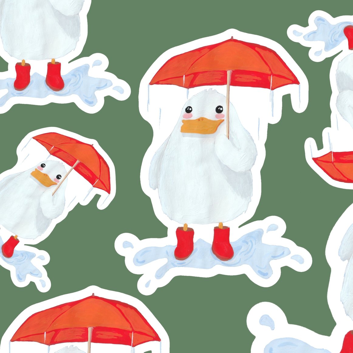 Little Ducky Single Vinyl Sticker
