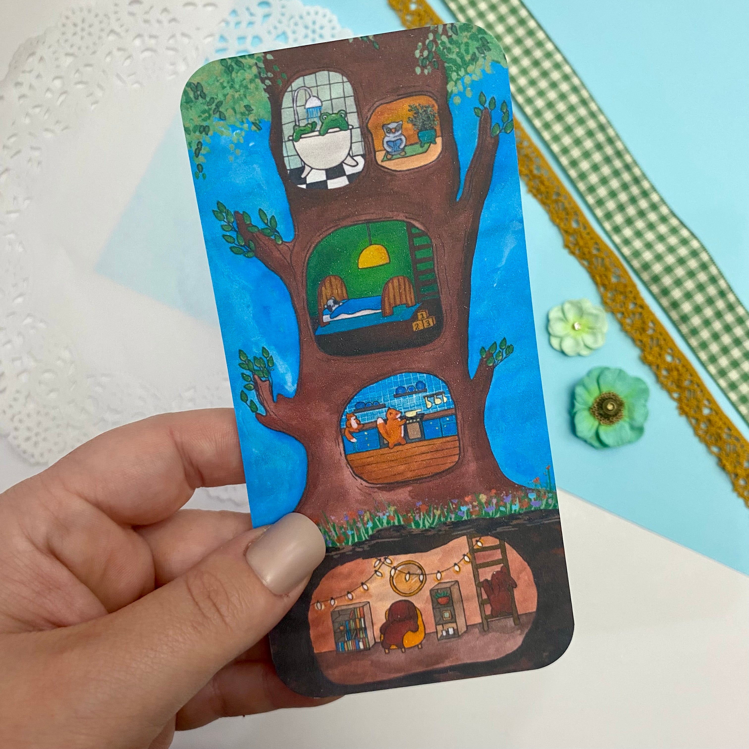 The Woodland Tree House Bookmark