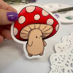 Button the Mushling Inventor Vinyl Sticker