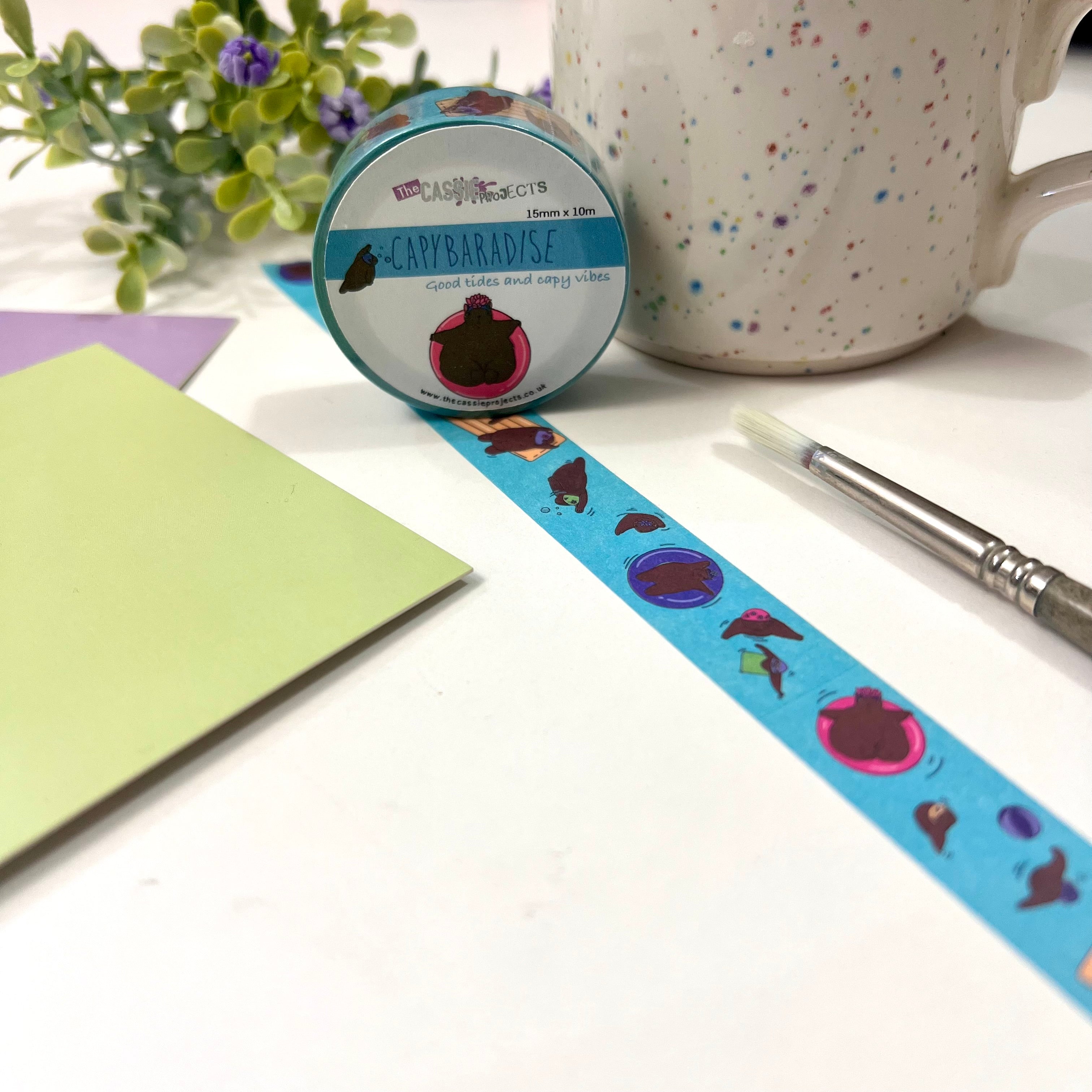 Capybaradise Washi Tape 15mm x 10m