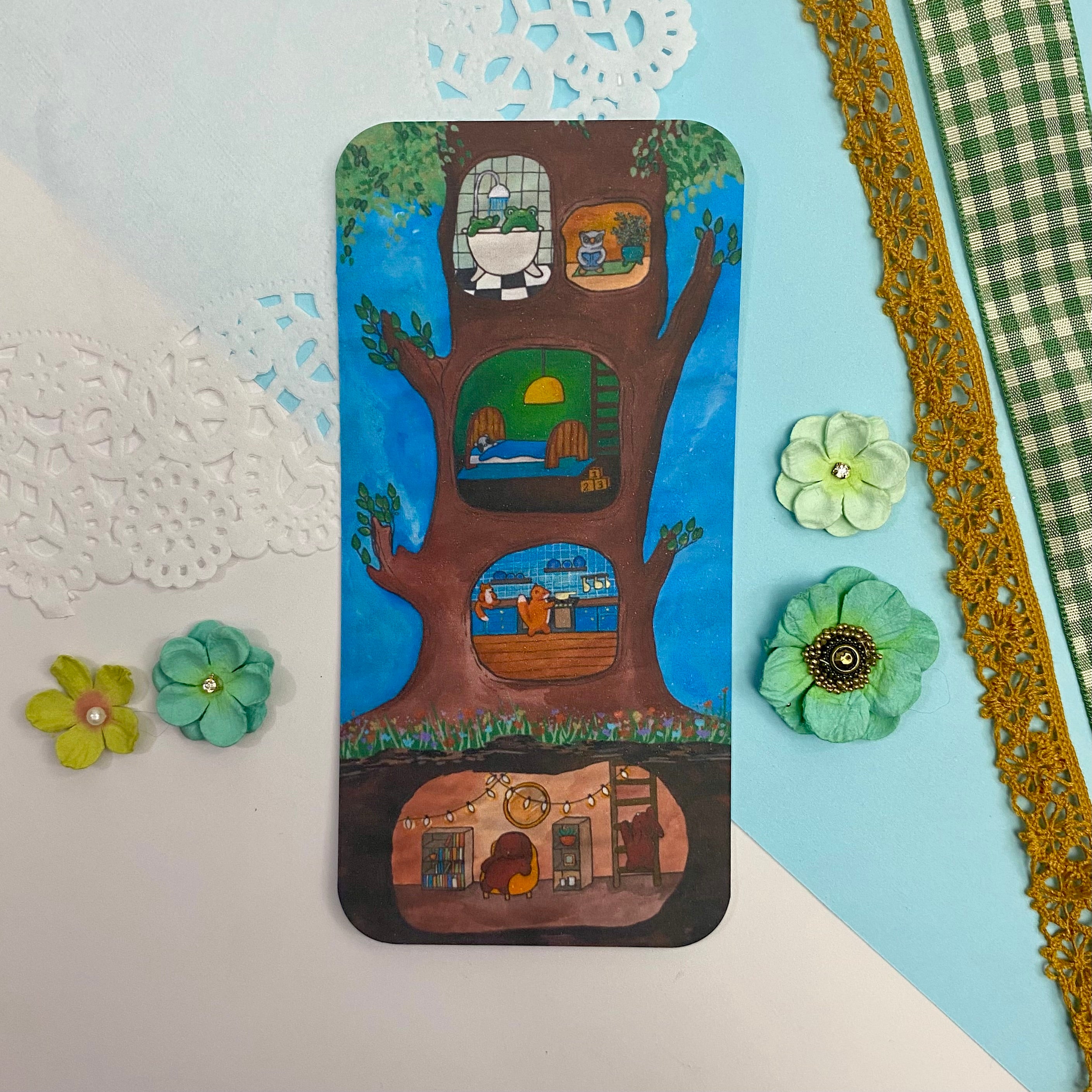 The Woodland Tree House Bookmark