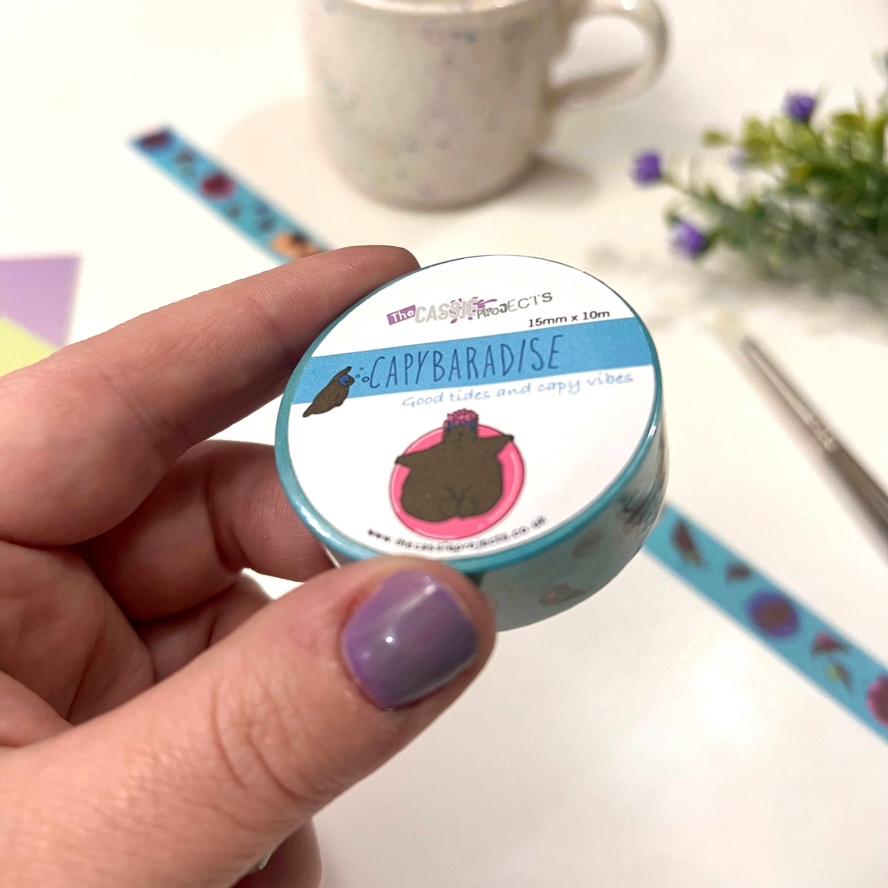 Capybaradise Washi Tape 15mm x 10m