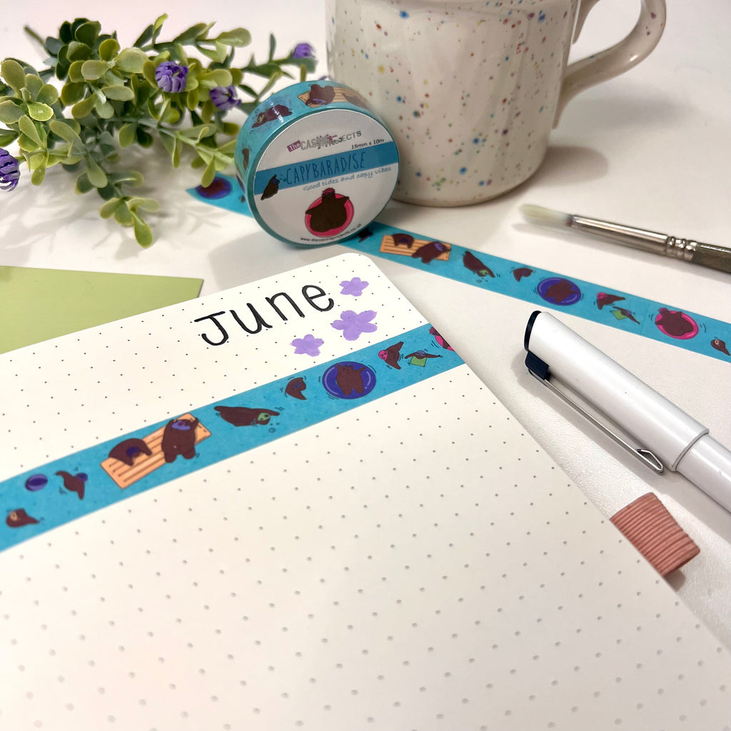Capybaradise Washi Tape 15mm x 10m