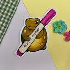 Frog Artist Duo Single Vinyl Stickers