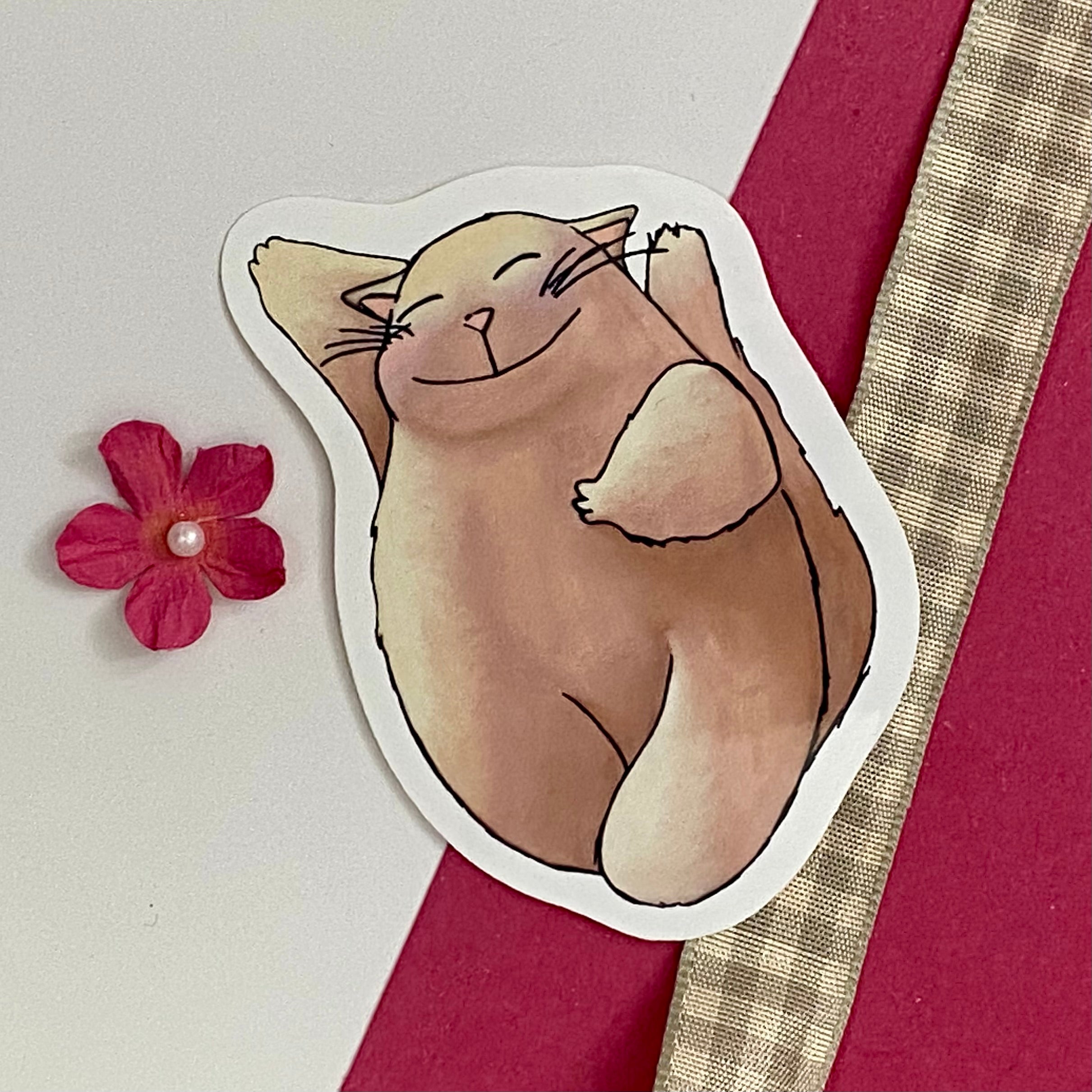 Emotion Cats Single Vinyl Sticker
