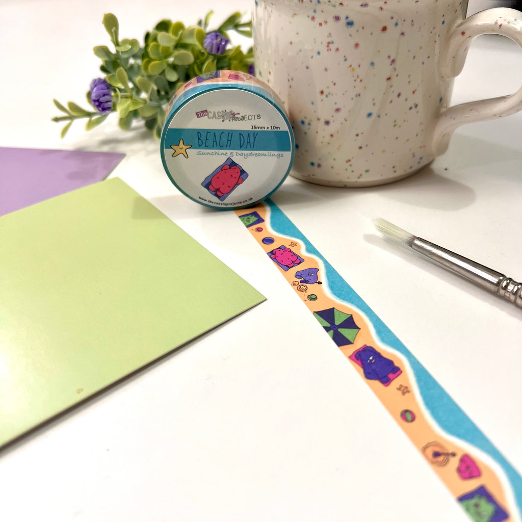 Beach Day Washi Tape 15mm x 10m