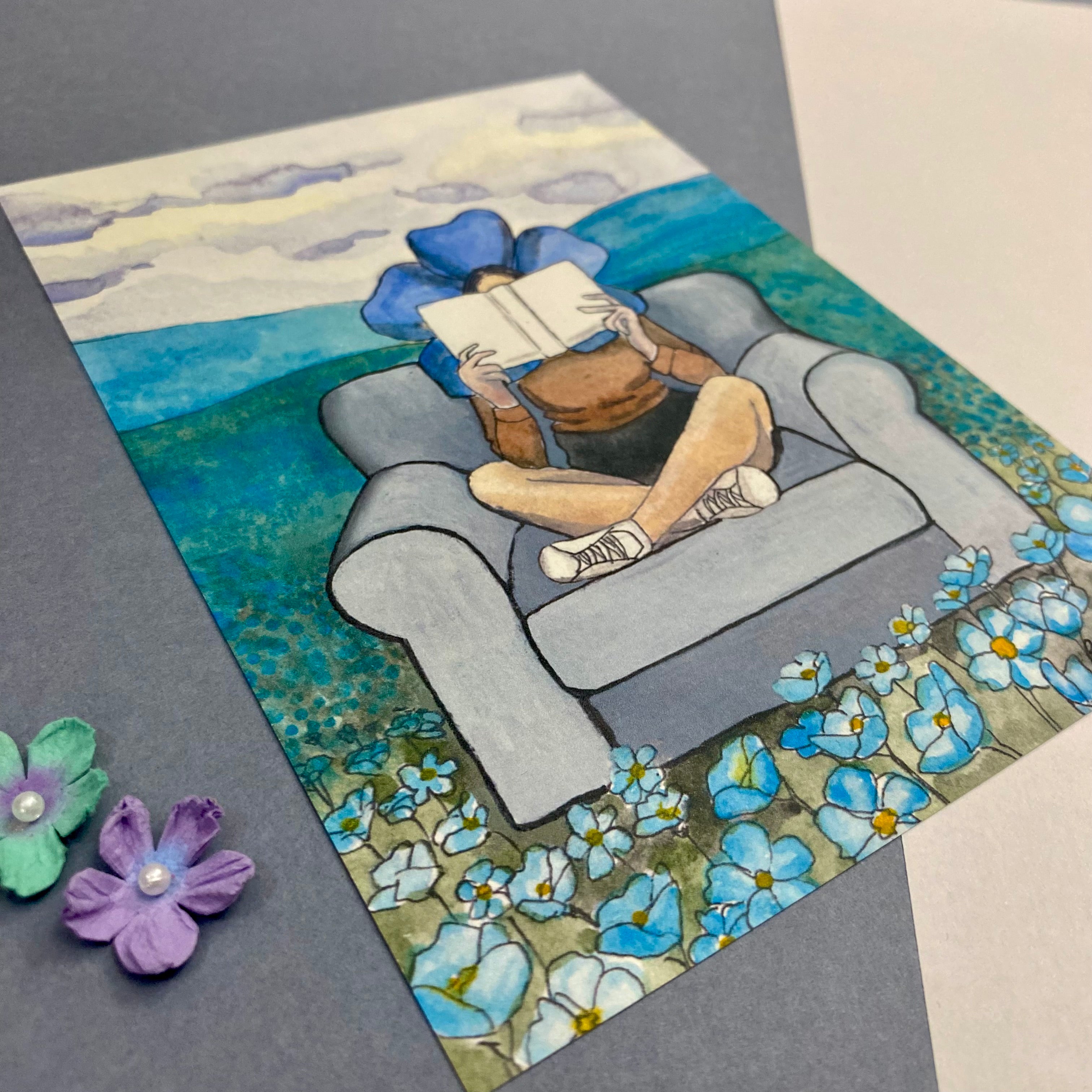 Forget Me Not Art Print