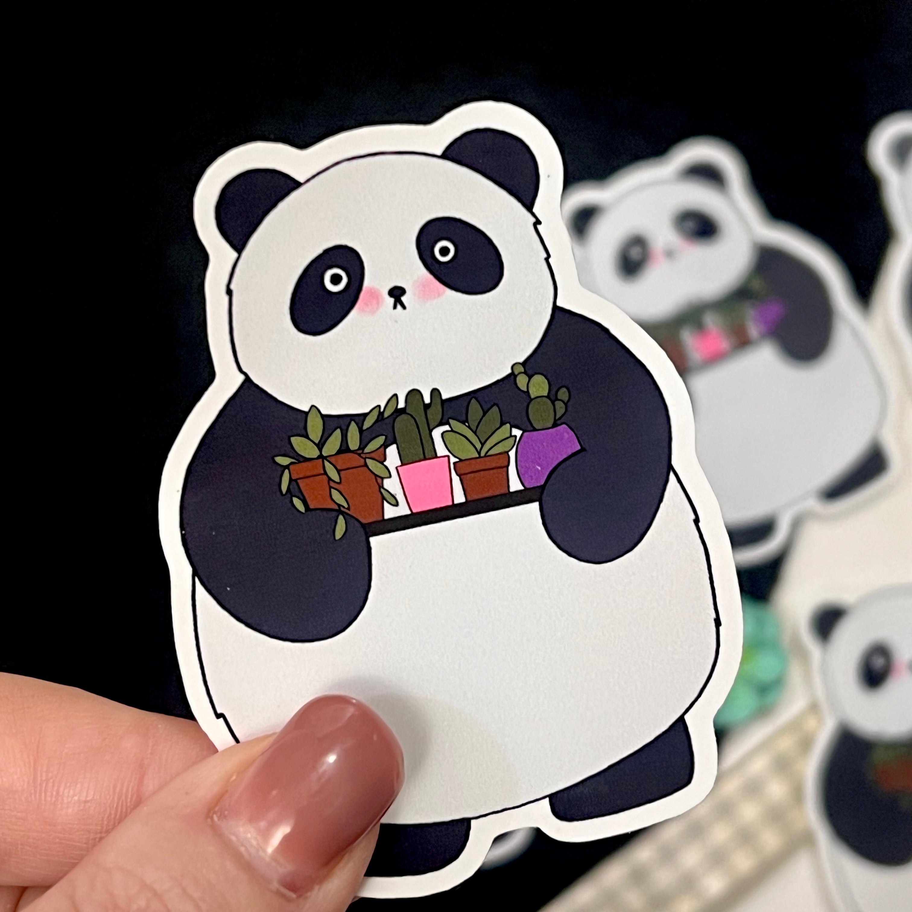 Bonsai the Panda Single Vinyl Sticker