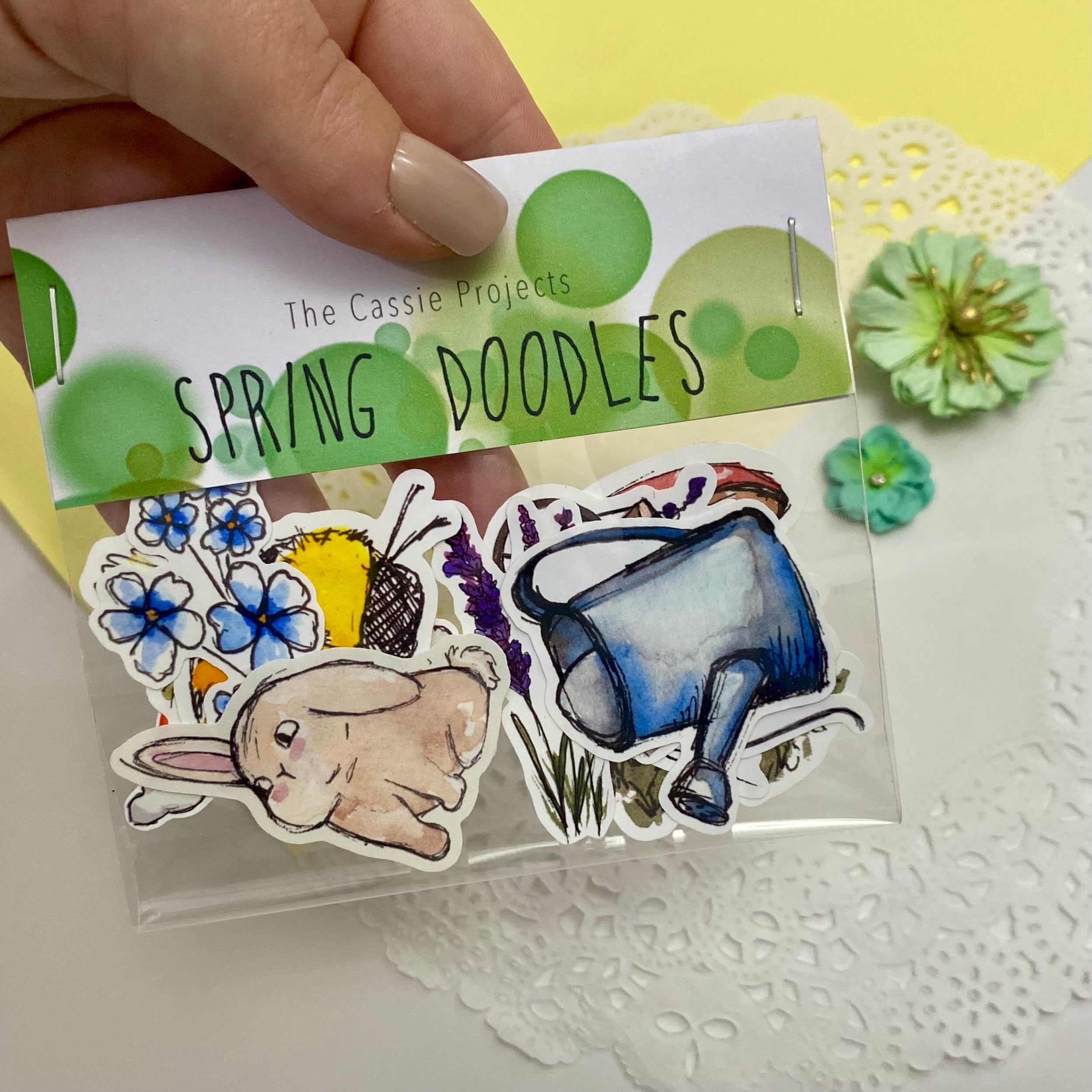 Spring Doodles Vinyl Sticker Bundle