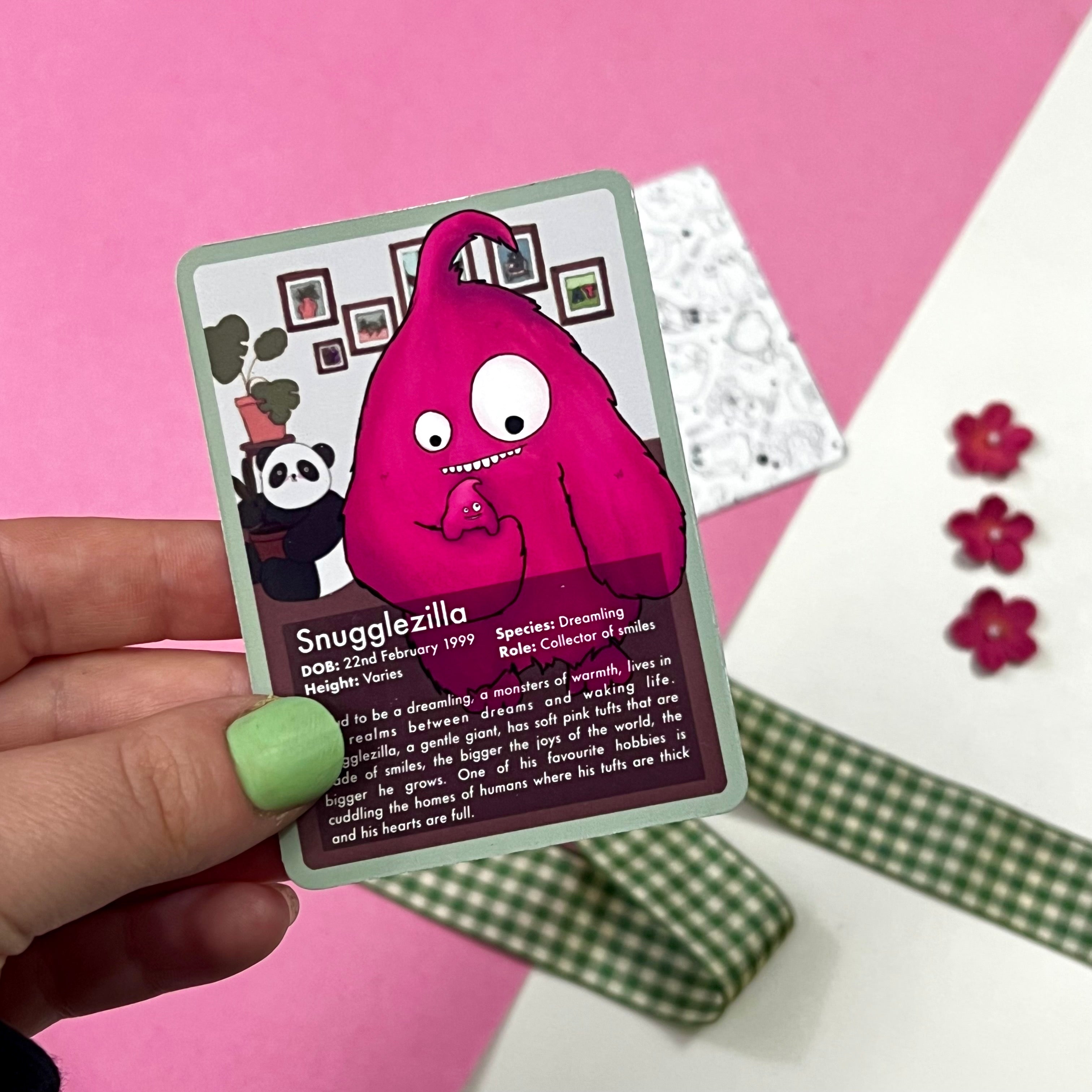 Snugglezilla Collector Card