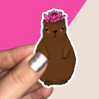 Capybarbara Single Vinyl Sticker