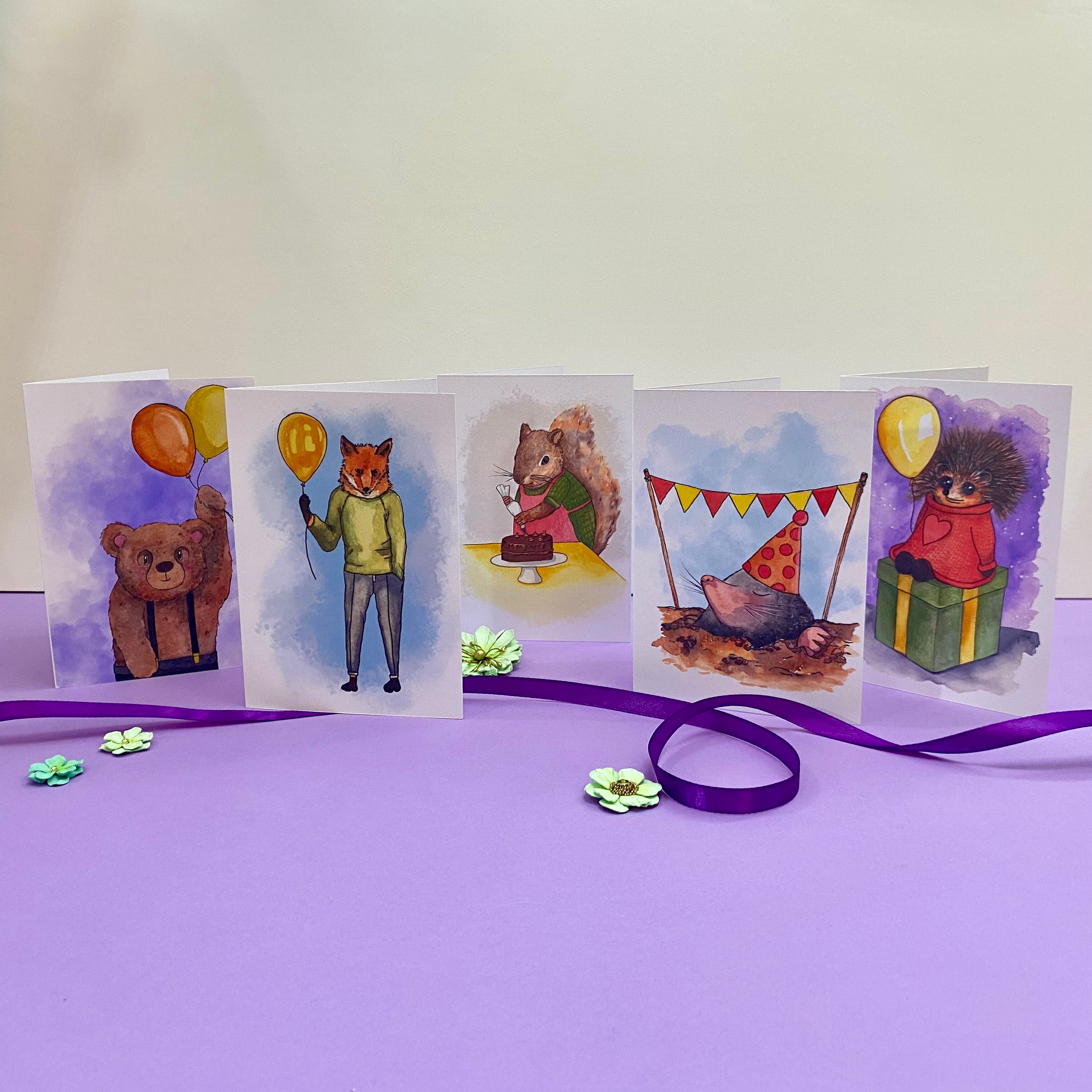 Woodland Creatures Greeting Cards