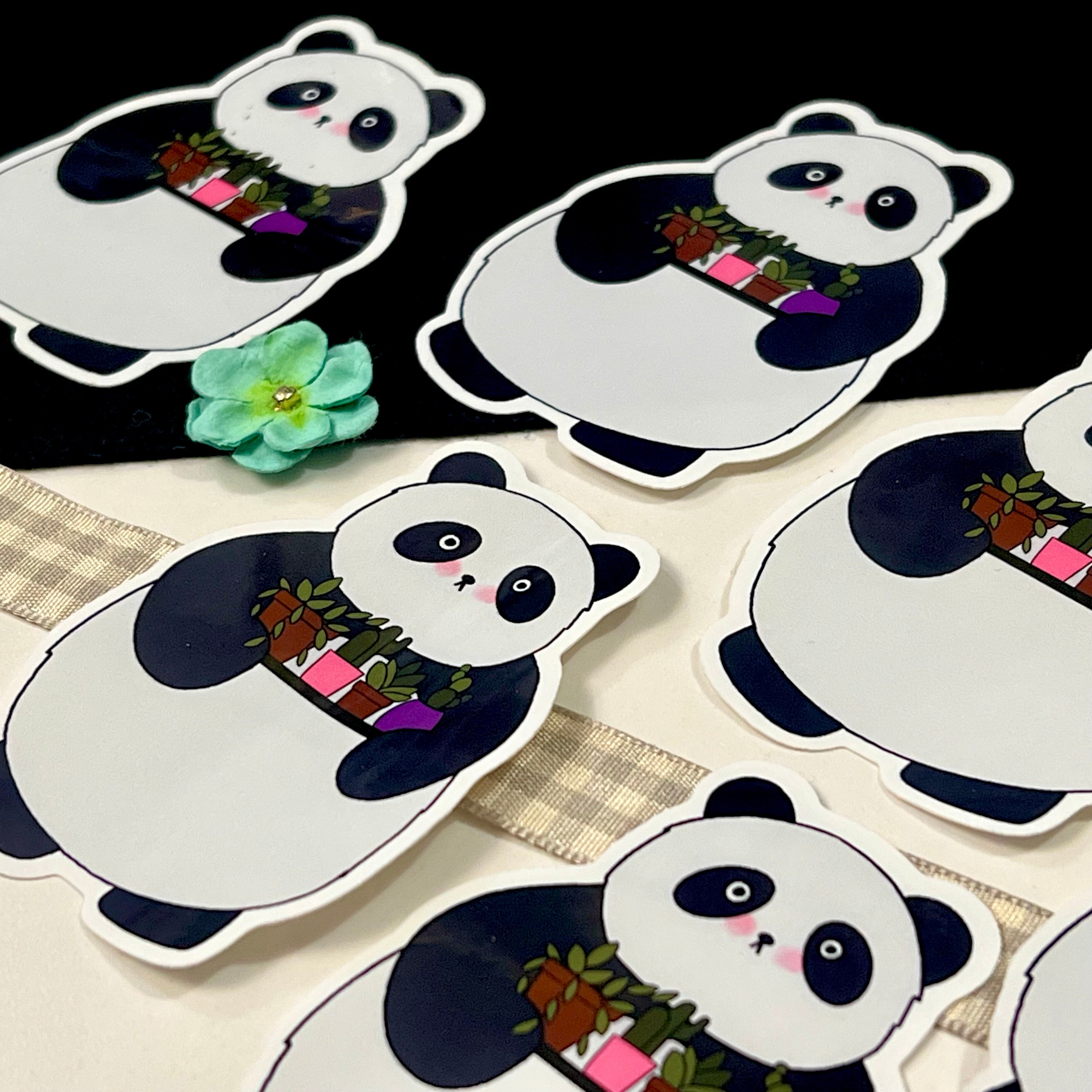 Bonsai the Panda Single Vinyl Sticker