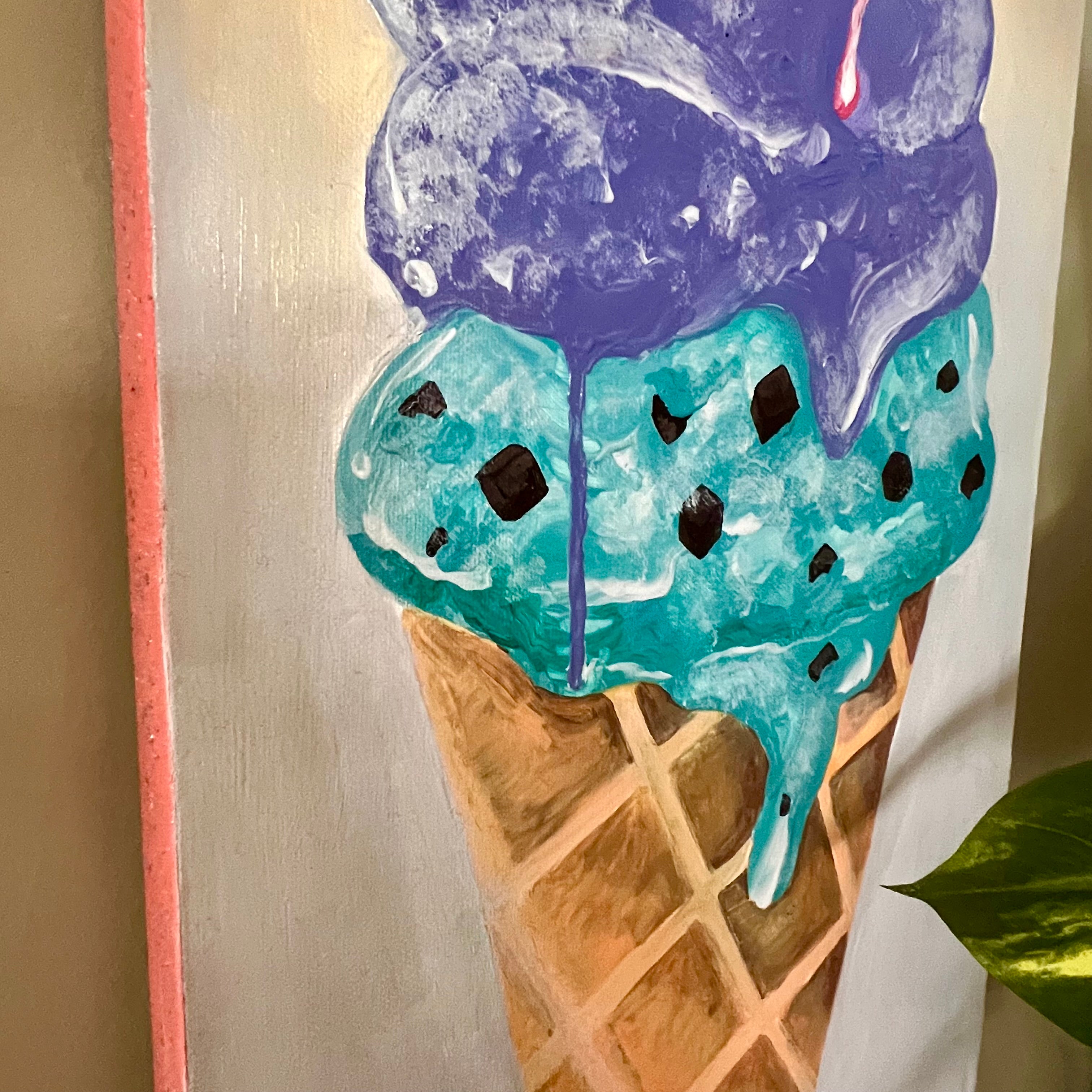 The Sweetest Scoop of Summer Original Painting on Canvas