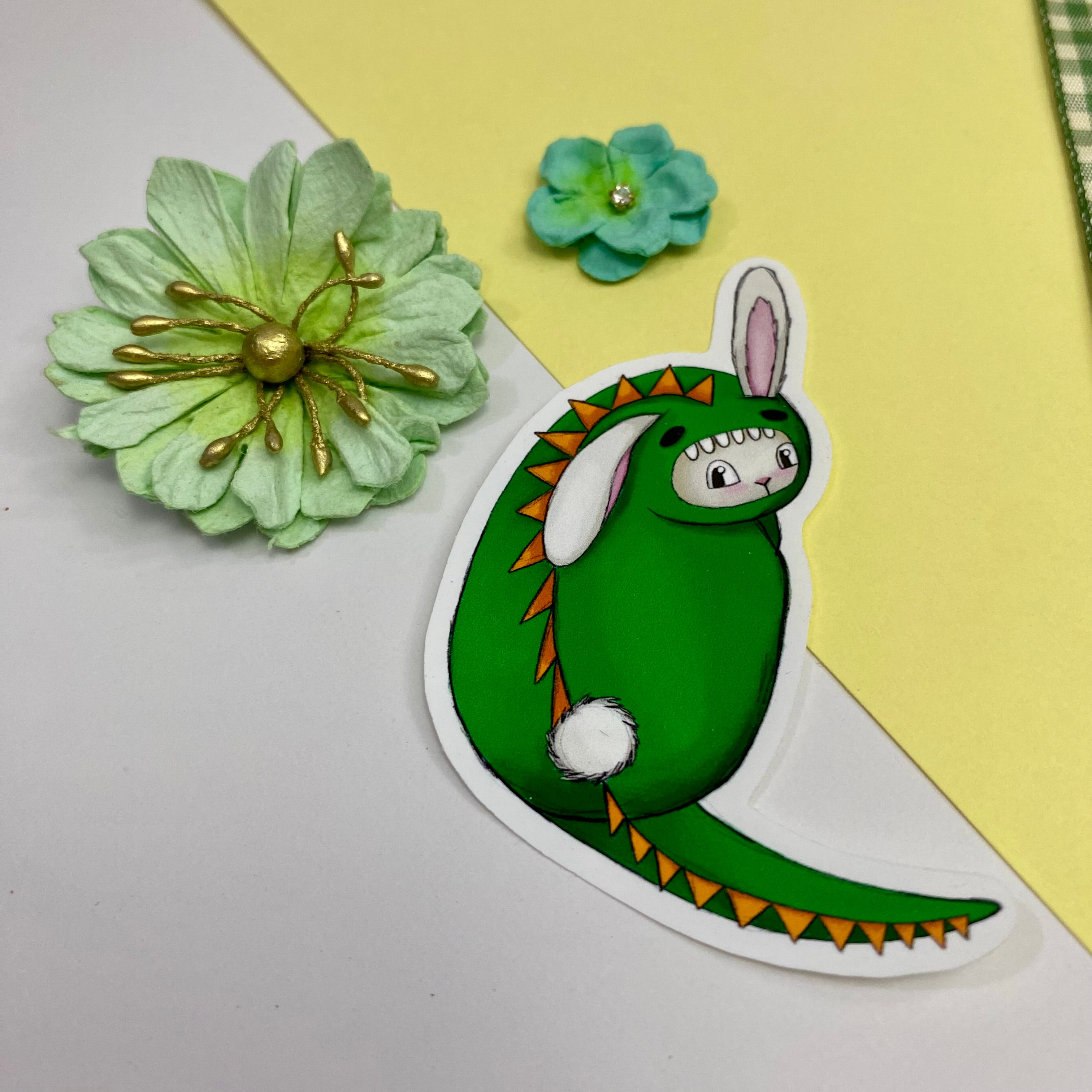Brontë the Bunnysaurus Single Vinyl Sticker