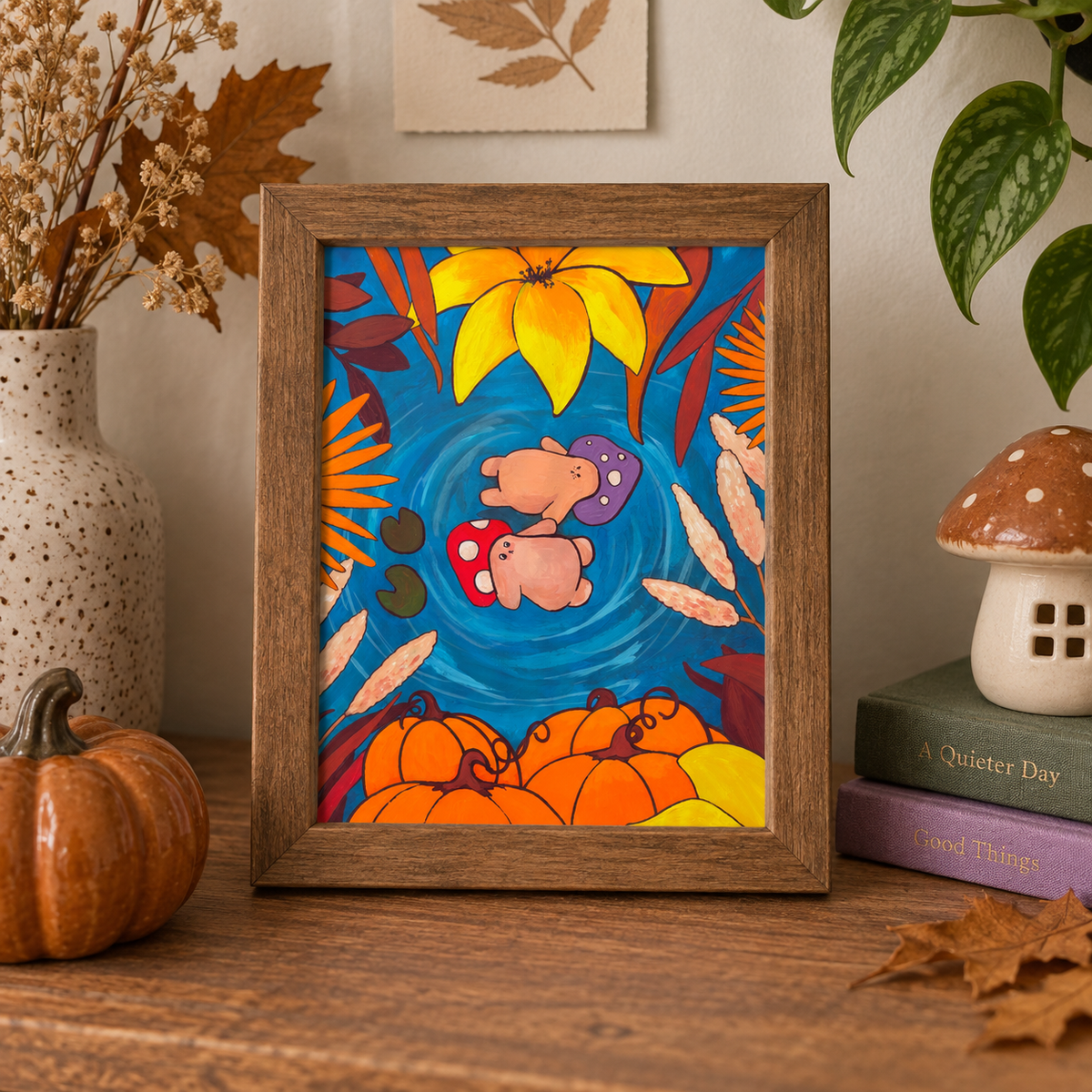 The Secret Autumn Drift Art Print 5x7”