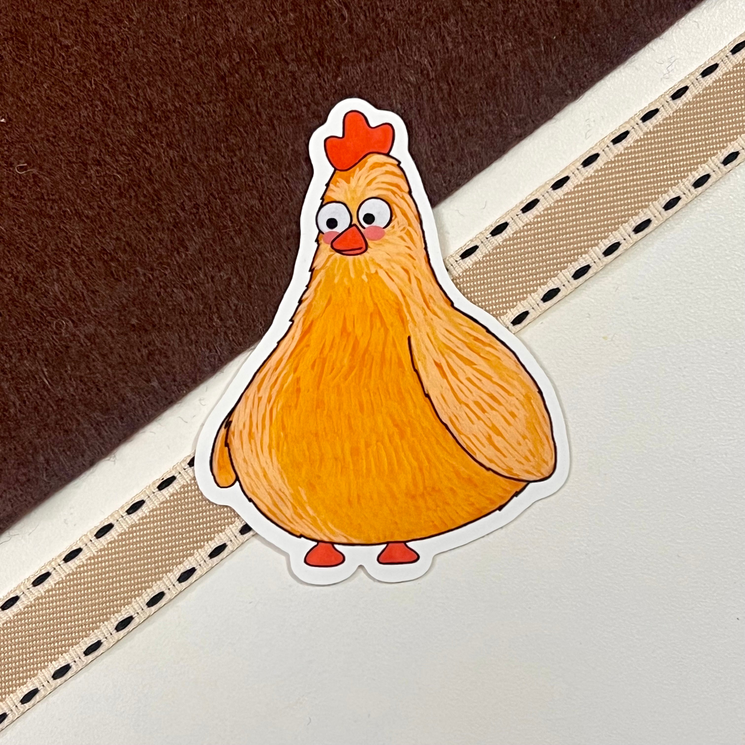 Hattie the Chicken Single Vinyl Sticker