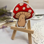 Button the Mushling Inventor Vinyl Sticker