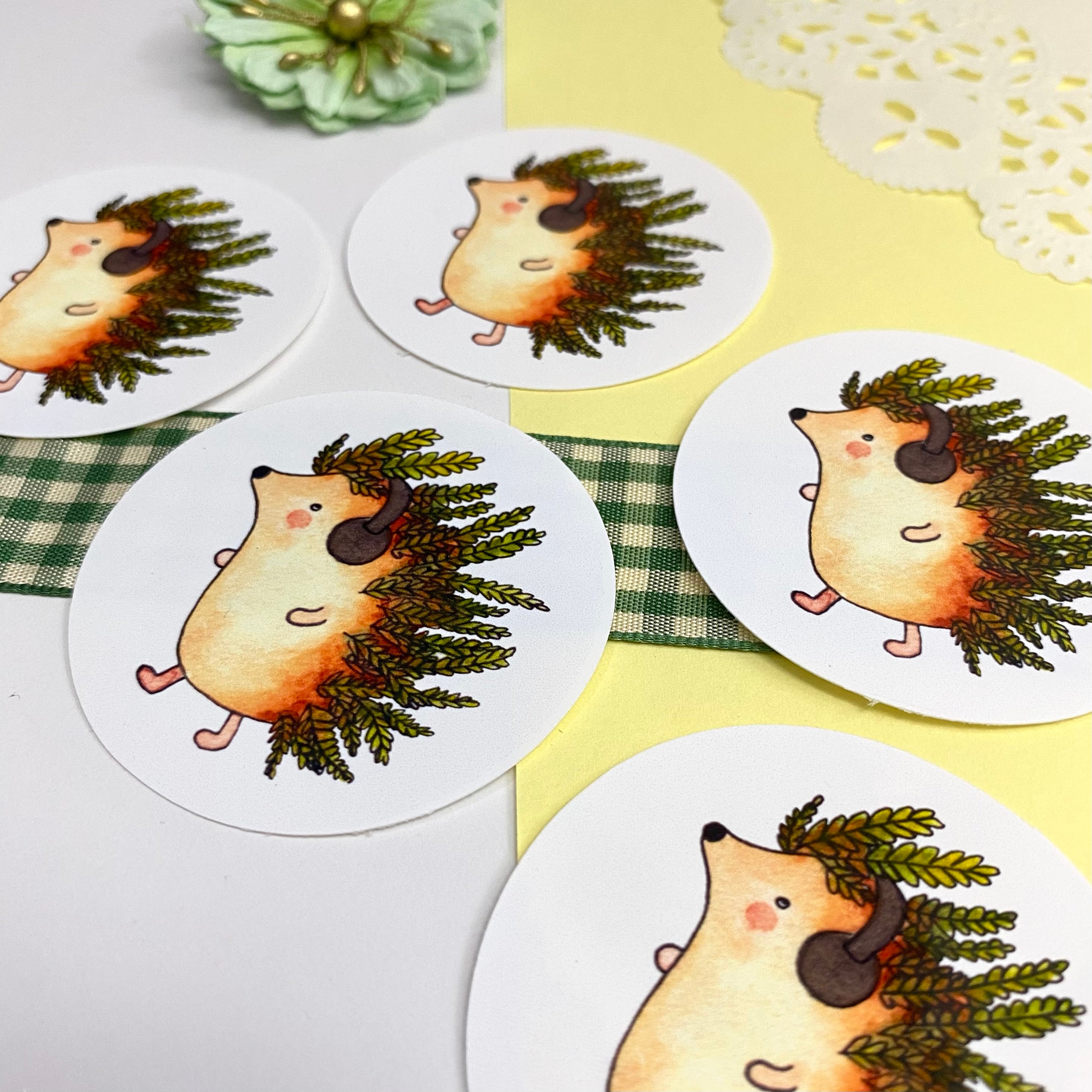 Fern the Hedgehog Single Vinyl Sticker