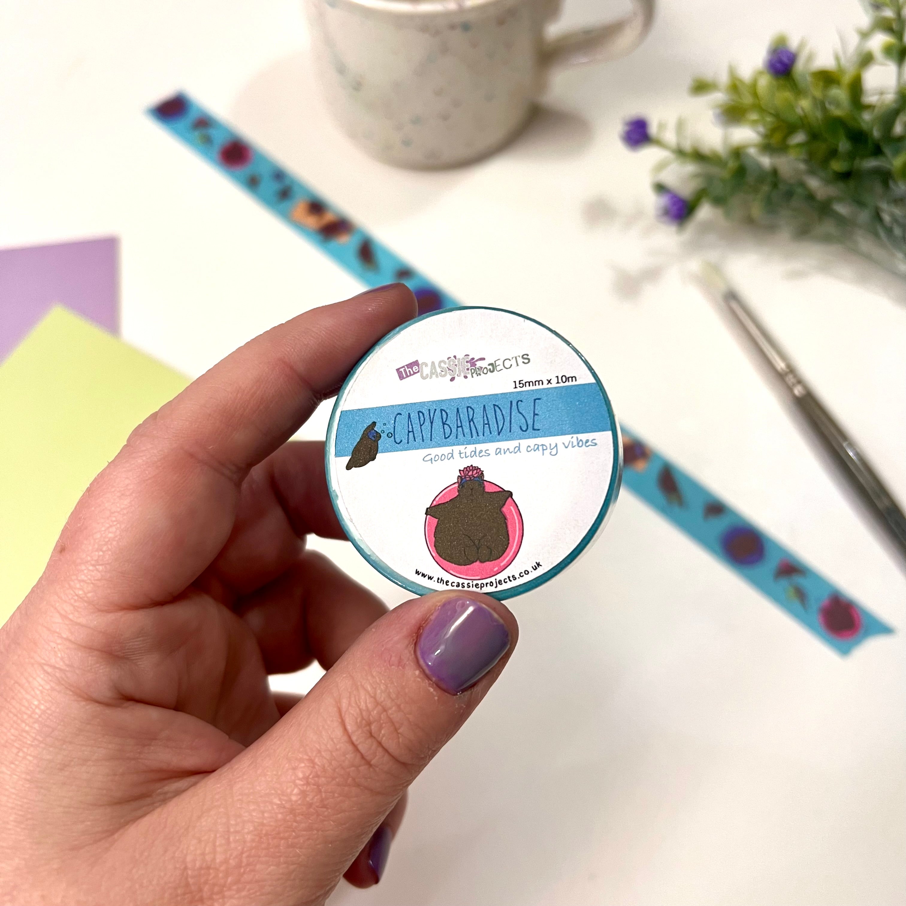 Capybaradise Washi Tape 15mm x 10m