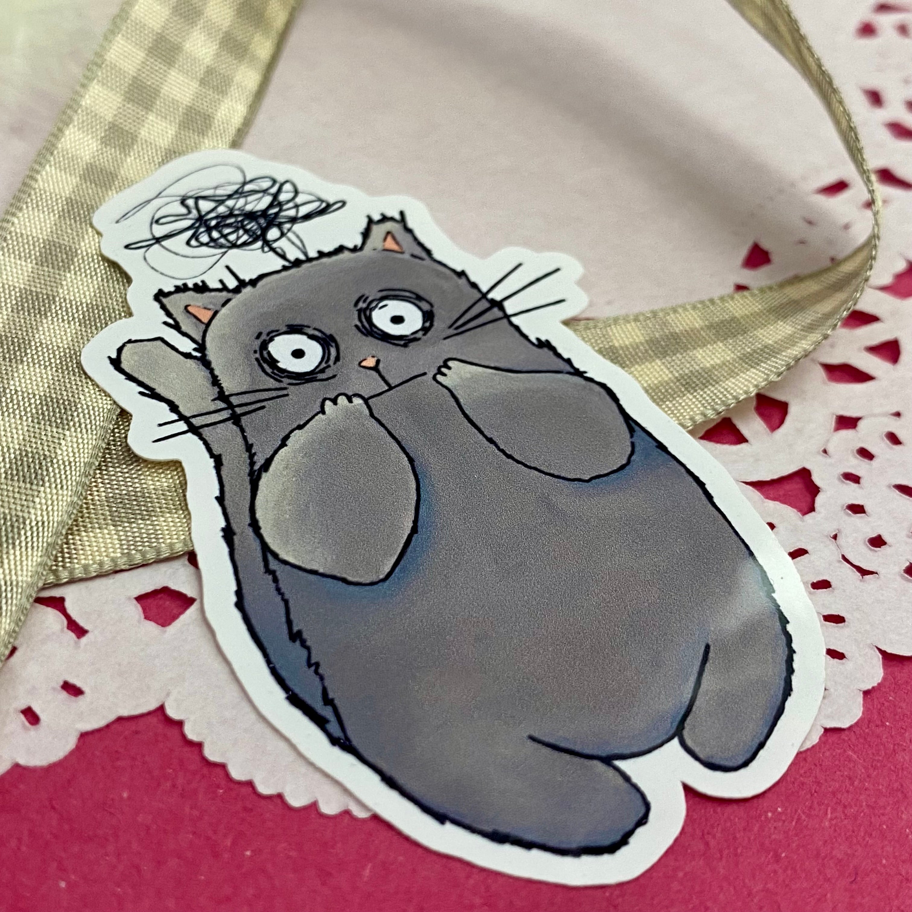 Emotion Cats Single Vinyl Sticker
