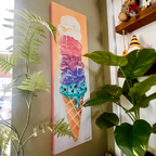 The Sweetest Scoop of Summer Original Painting on Canvas