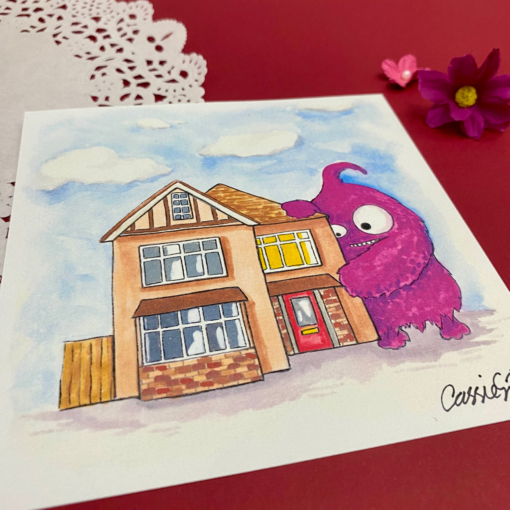 Snugglezilla Art Print