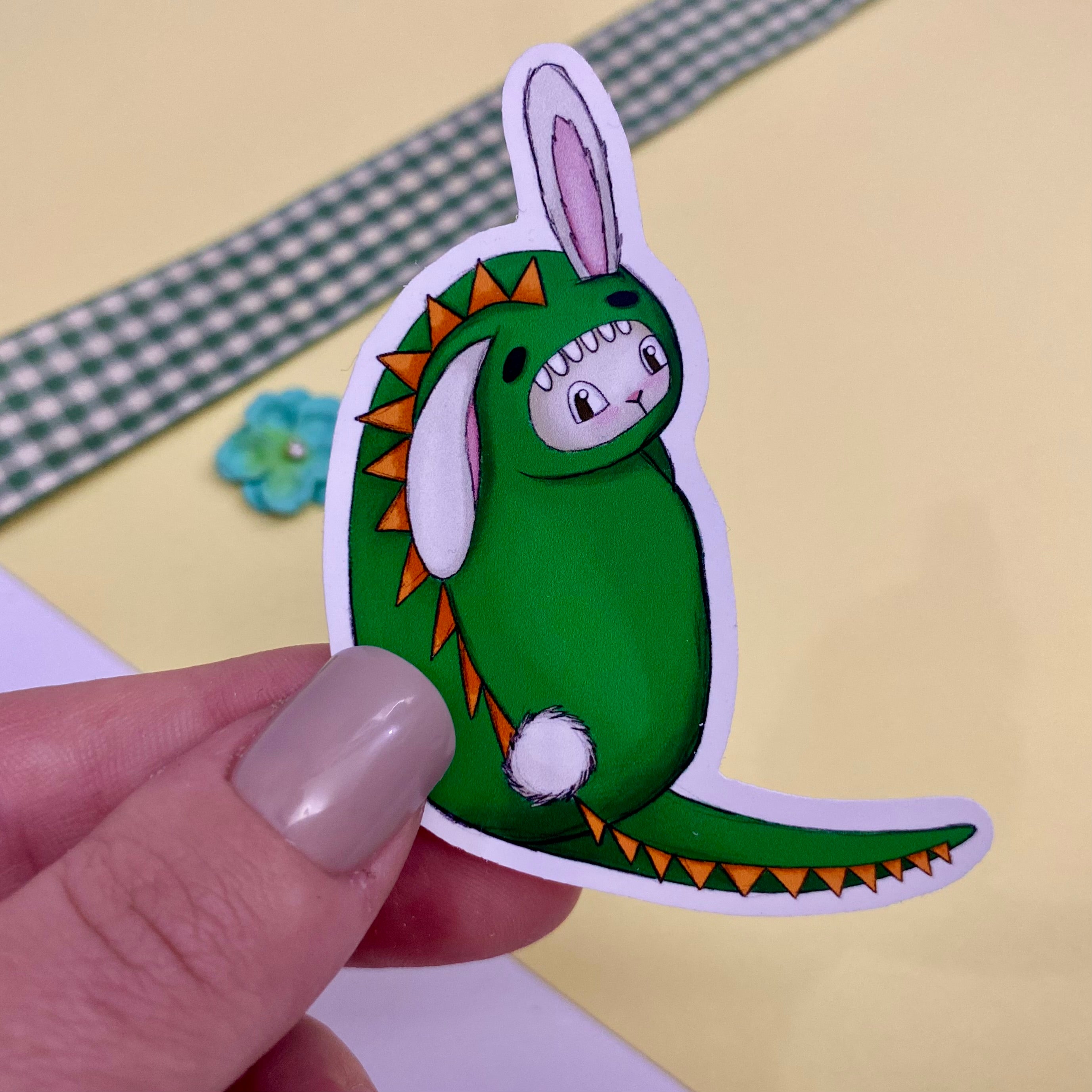 Brontë the Bunnysaurus Single Vinyl Sticker