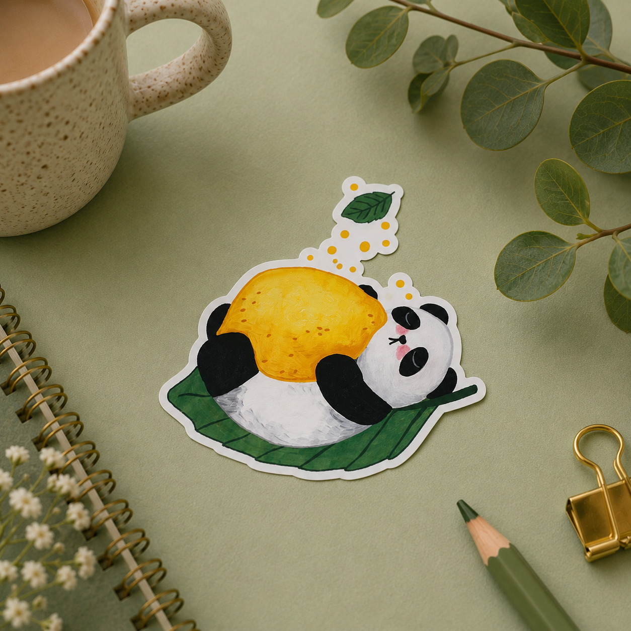 Yuzu Single Vinyl Sticker