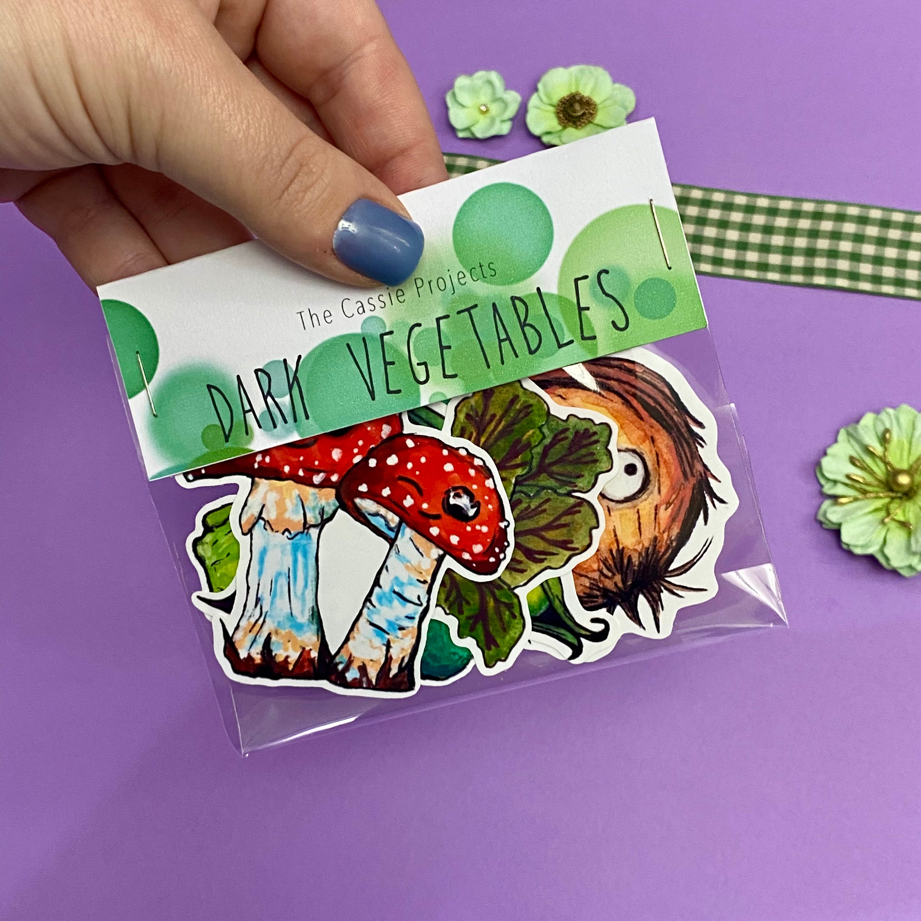 Dark Vegetables Vinyl Sticker Bundle
