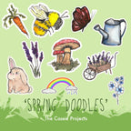 Spring Doodles Vinyl Sticker Bundle
