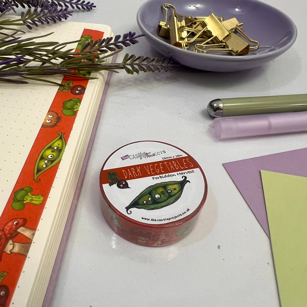 Dark Vegetables: Forbidden Harvest Washi Tape
