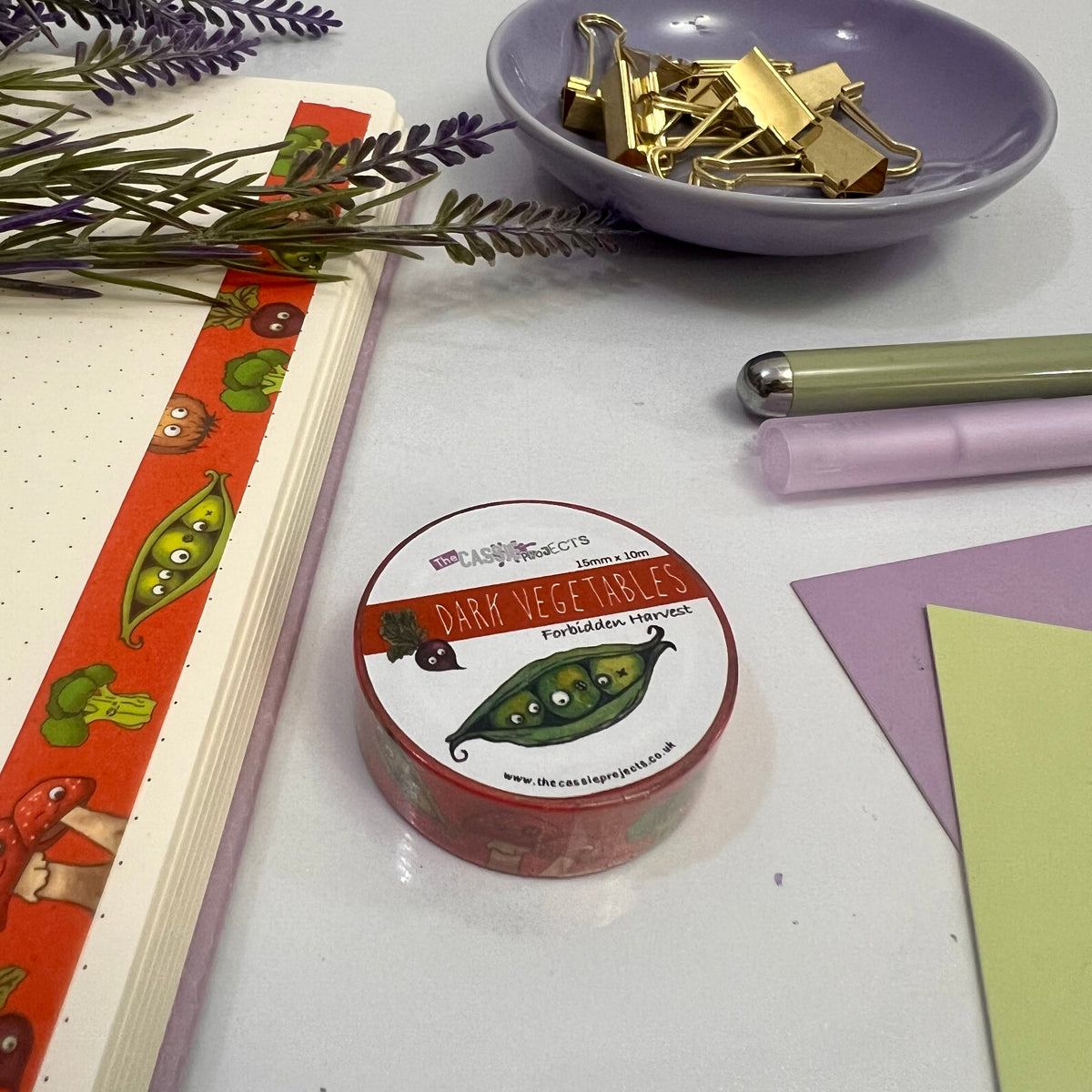 Dark Vegetables: Forbidden Harvest Washi Tape