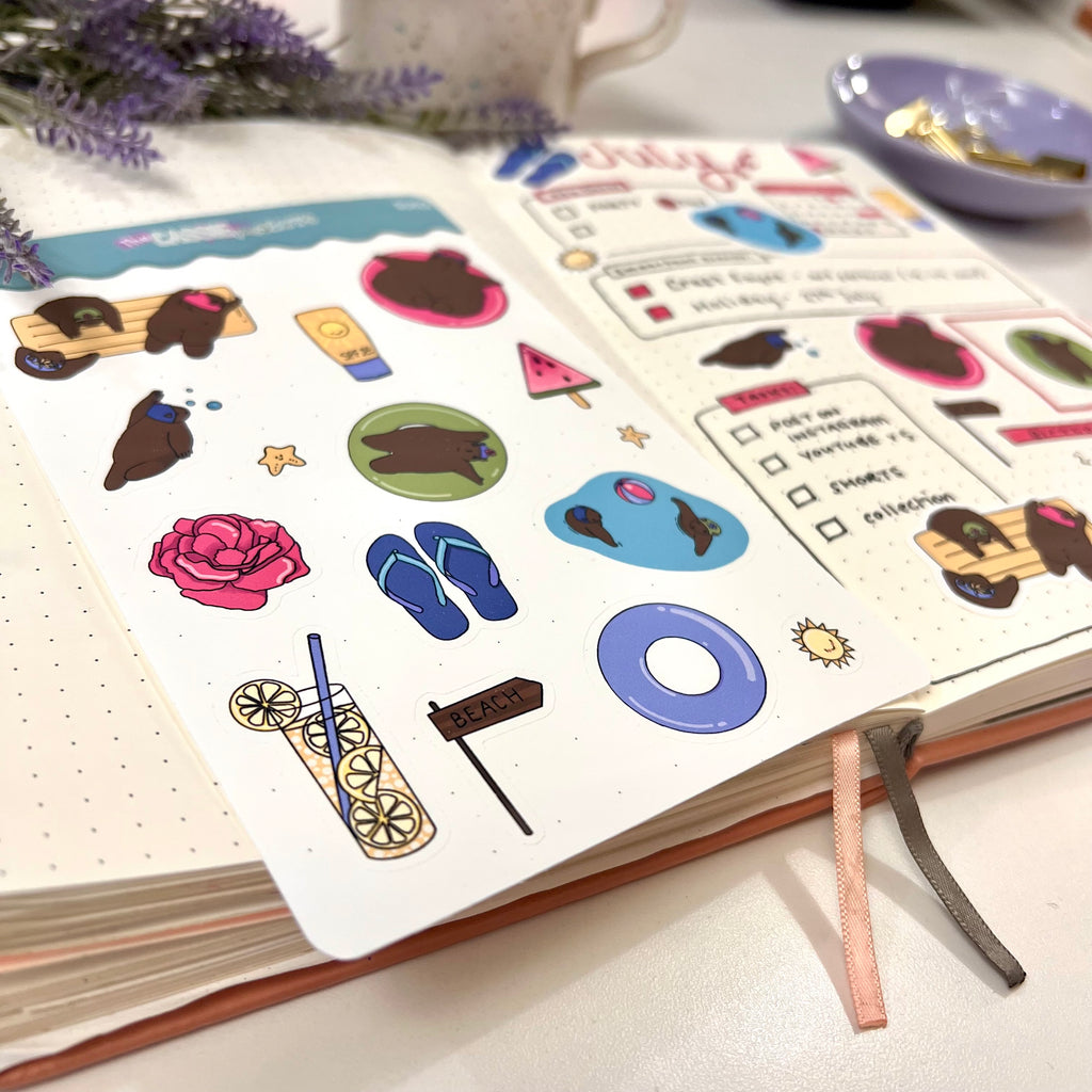 Capybaradise Sticker Sheet