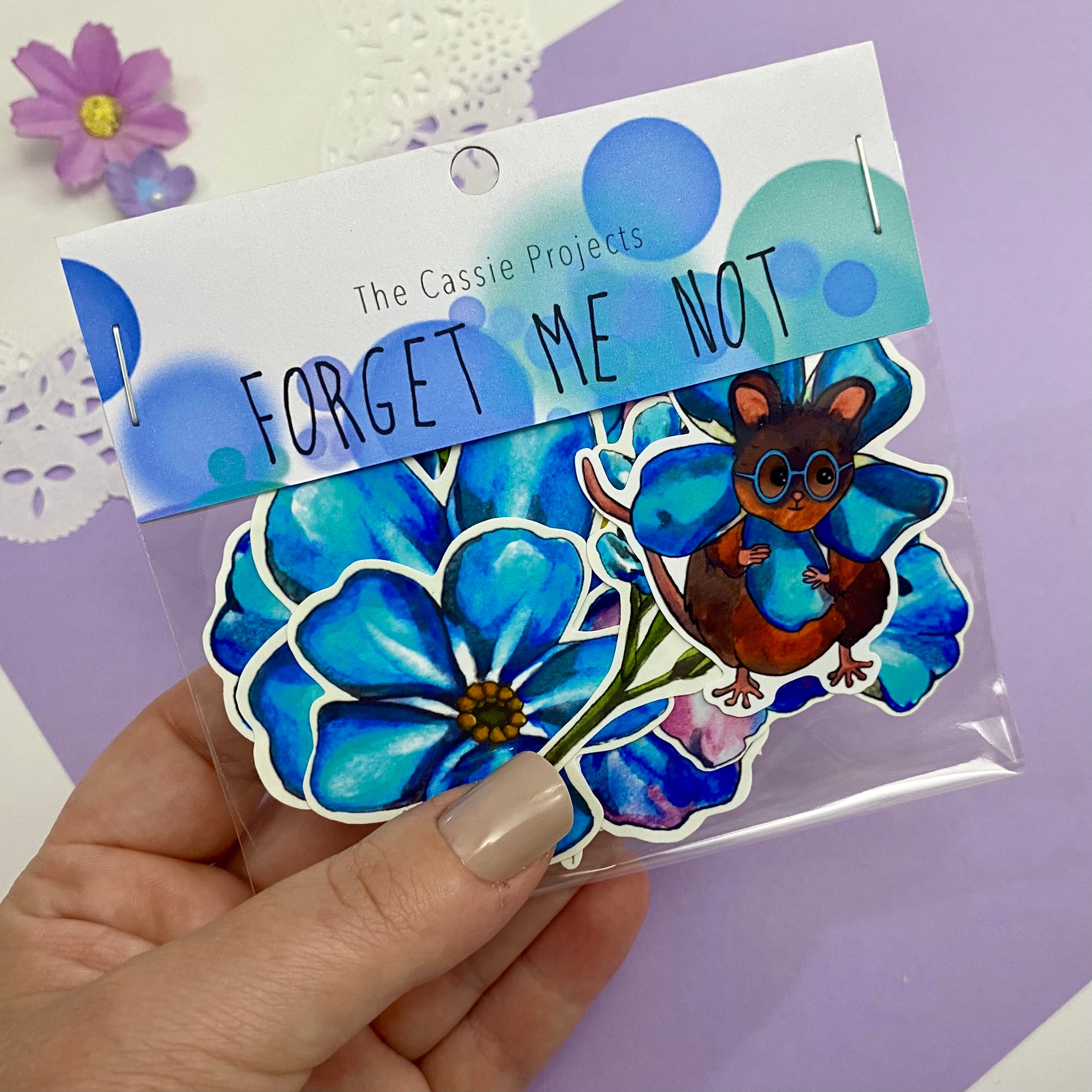 Forget Me Not Vinyl Sticker Bundle