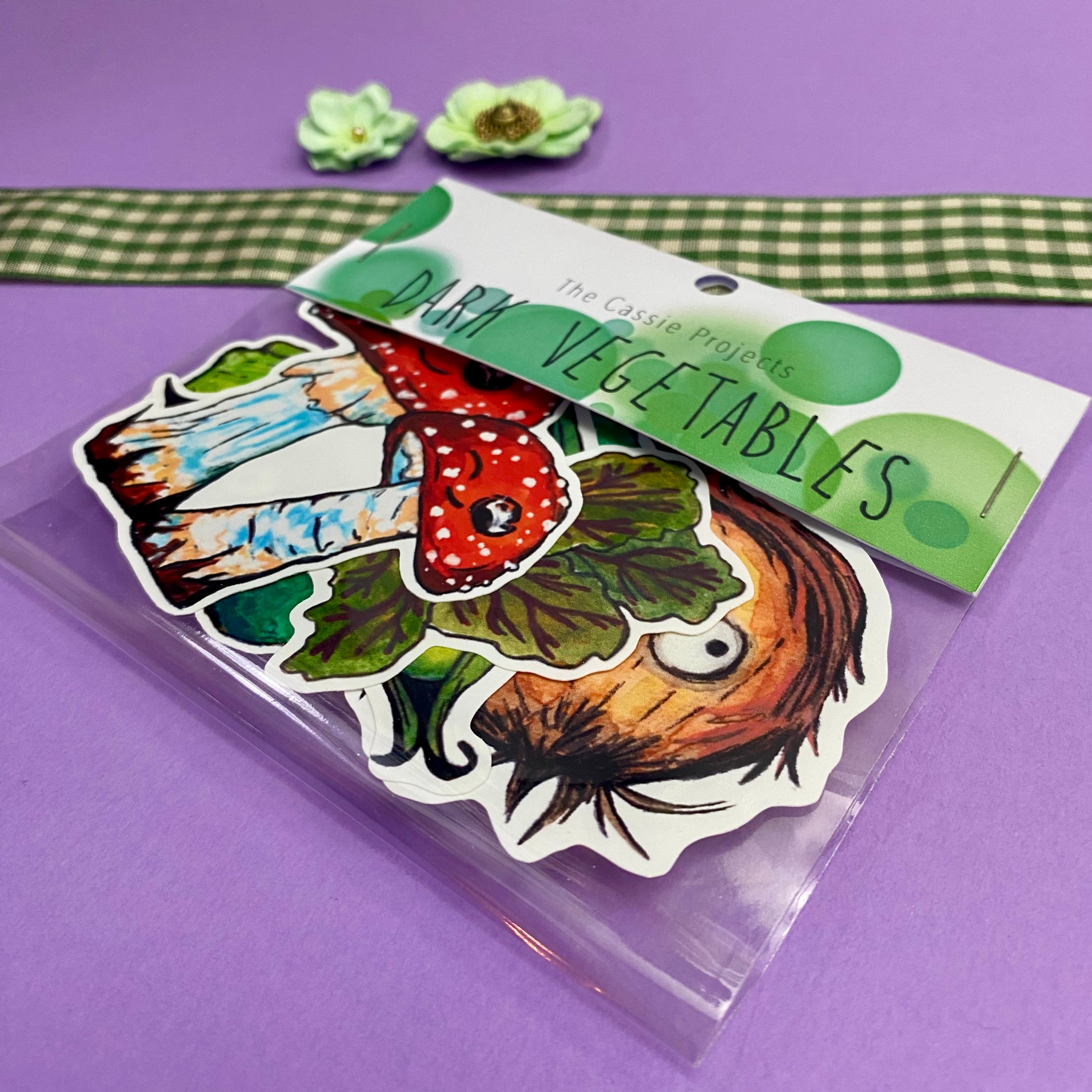 Dark Vegetables Vinyl Sticker Bundle