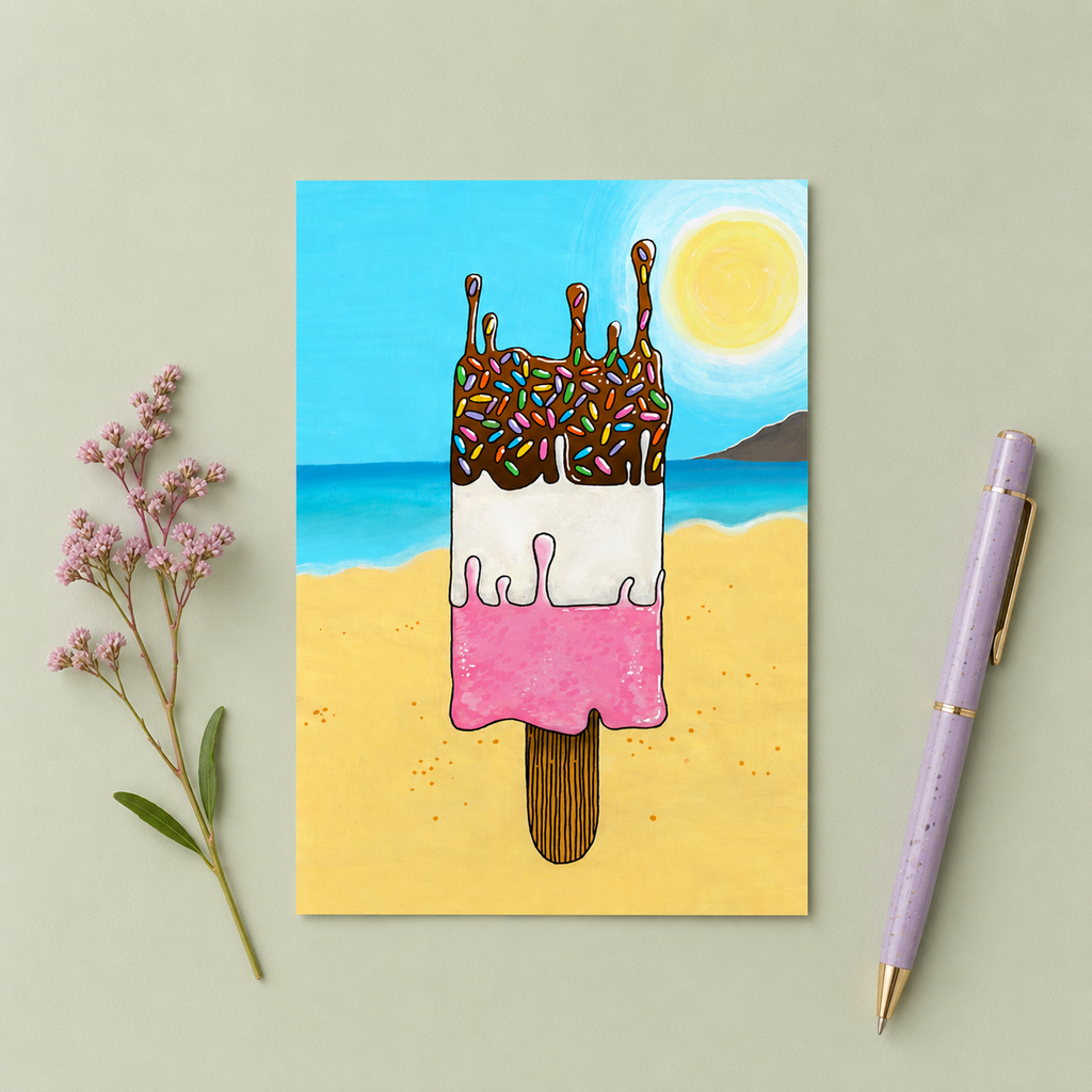 The Curious Melt That Defied Summer Art Print