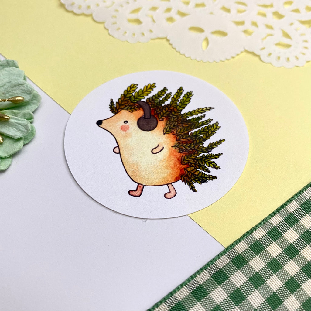 Fern the Hedgehog Single Vinyl Sticker