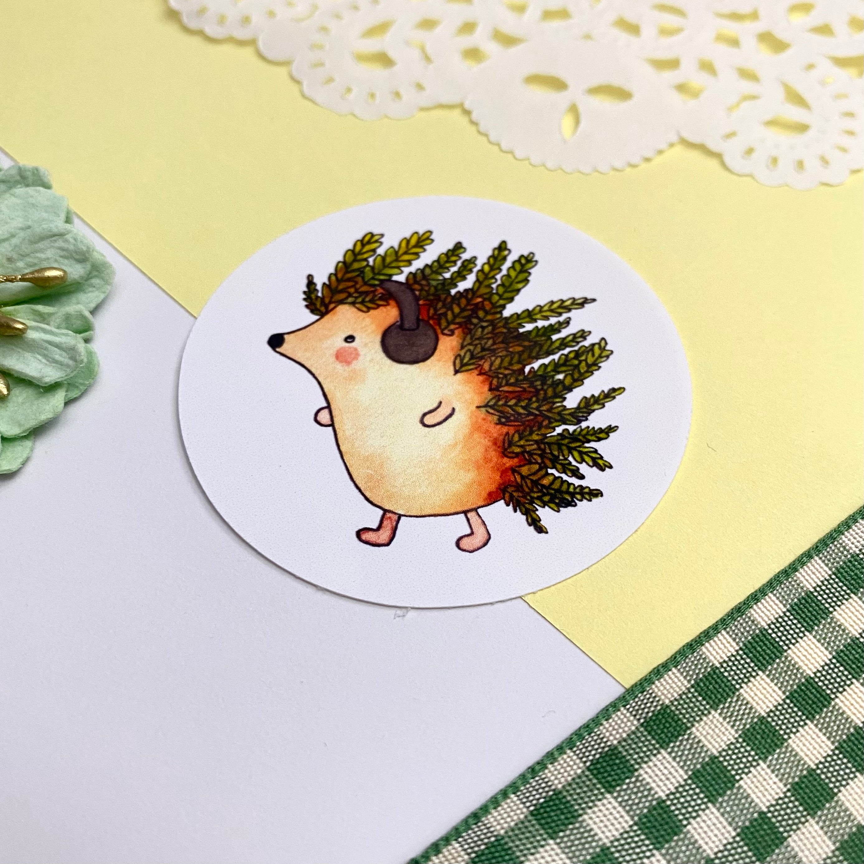 Fern the Hedgehog Single Vinyl Sticker