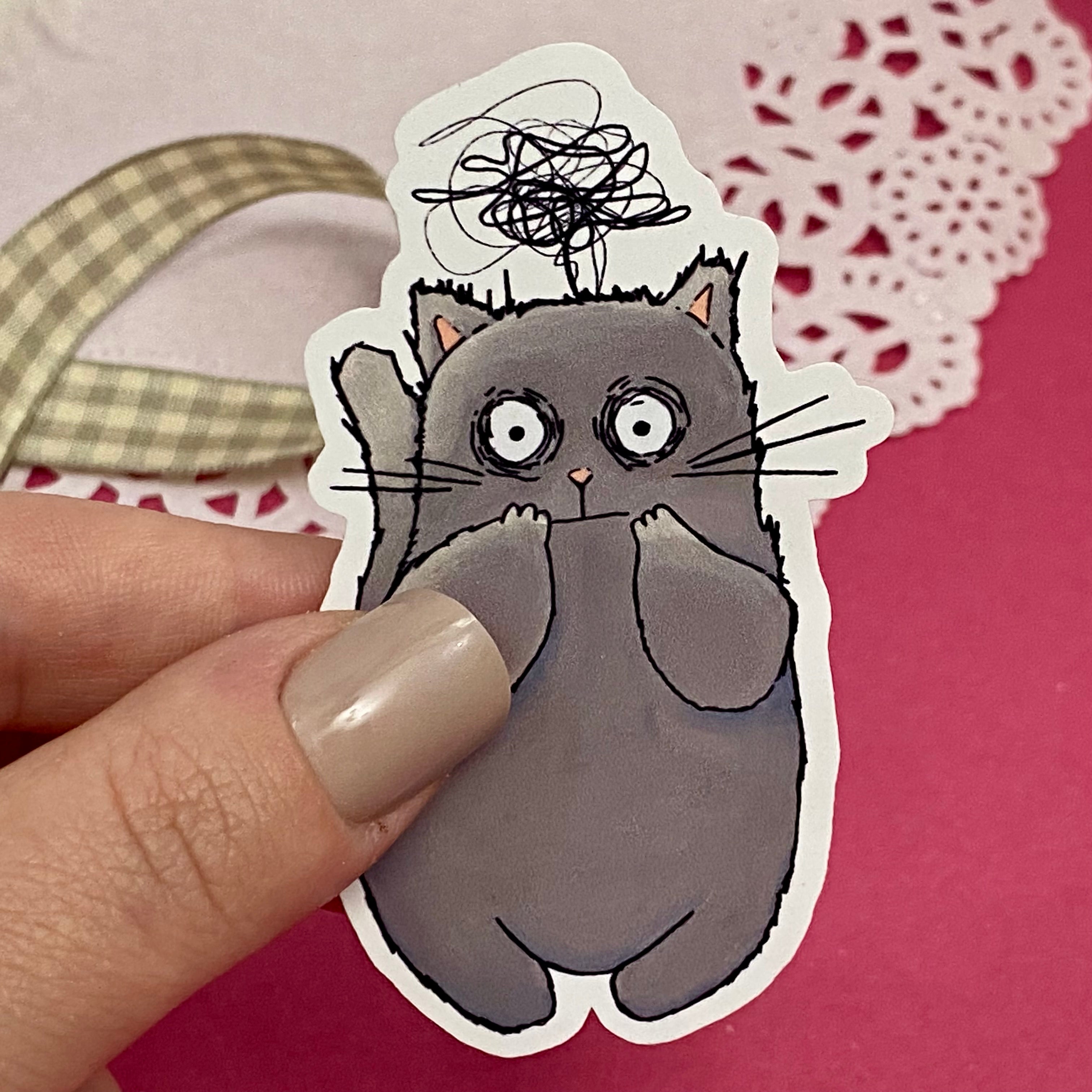 Emotion Cats Single Vinyl Sticker