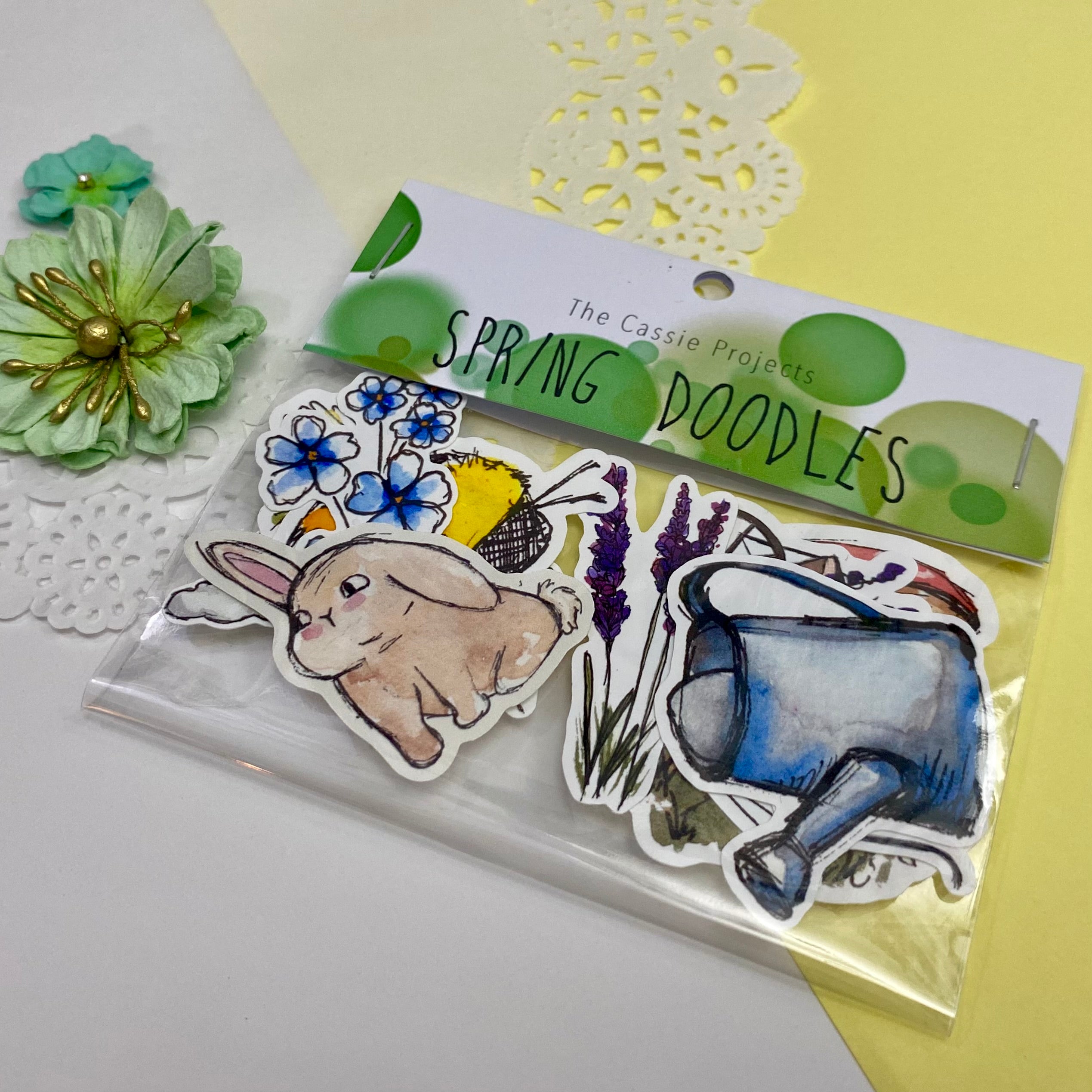 Spring Doodles Vinyl Sticker Bundle
