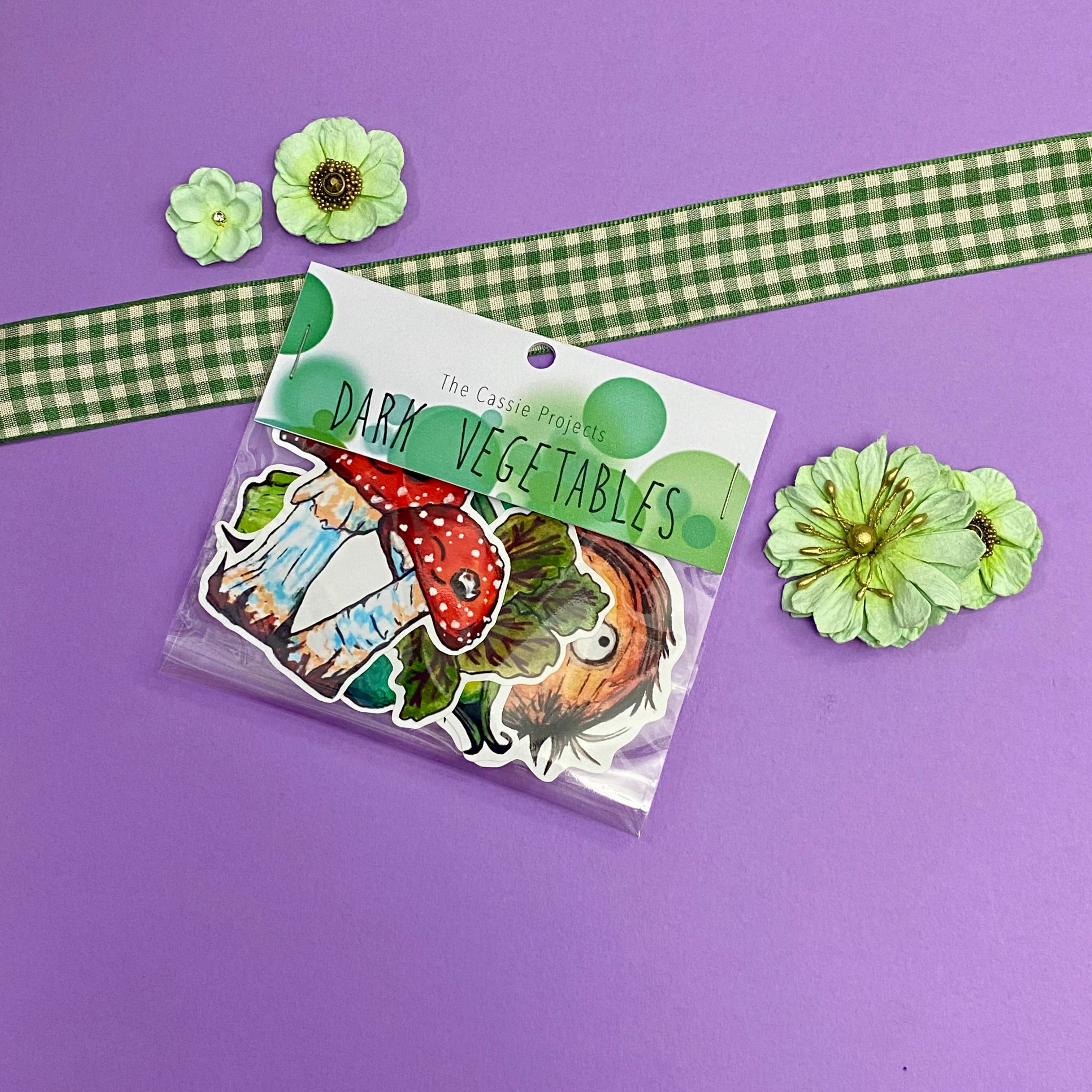 Dark Vegetables Vinyl Sticker Bundle